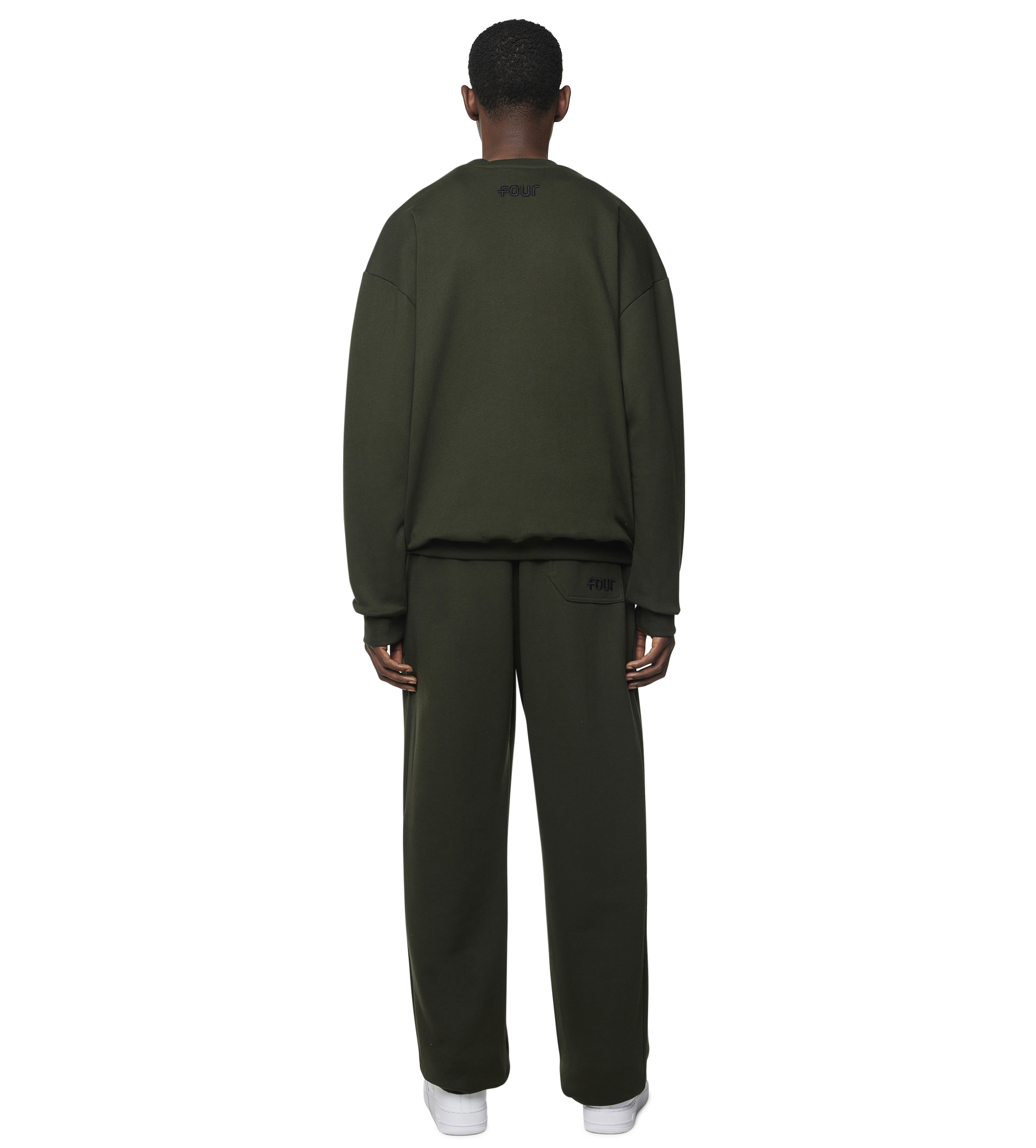 4 Patch Crewneck Army Green