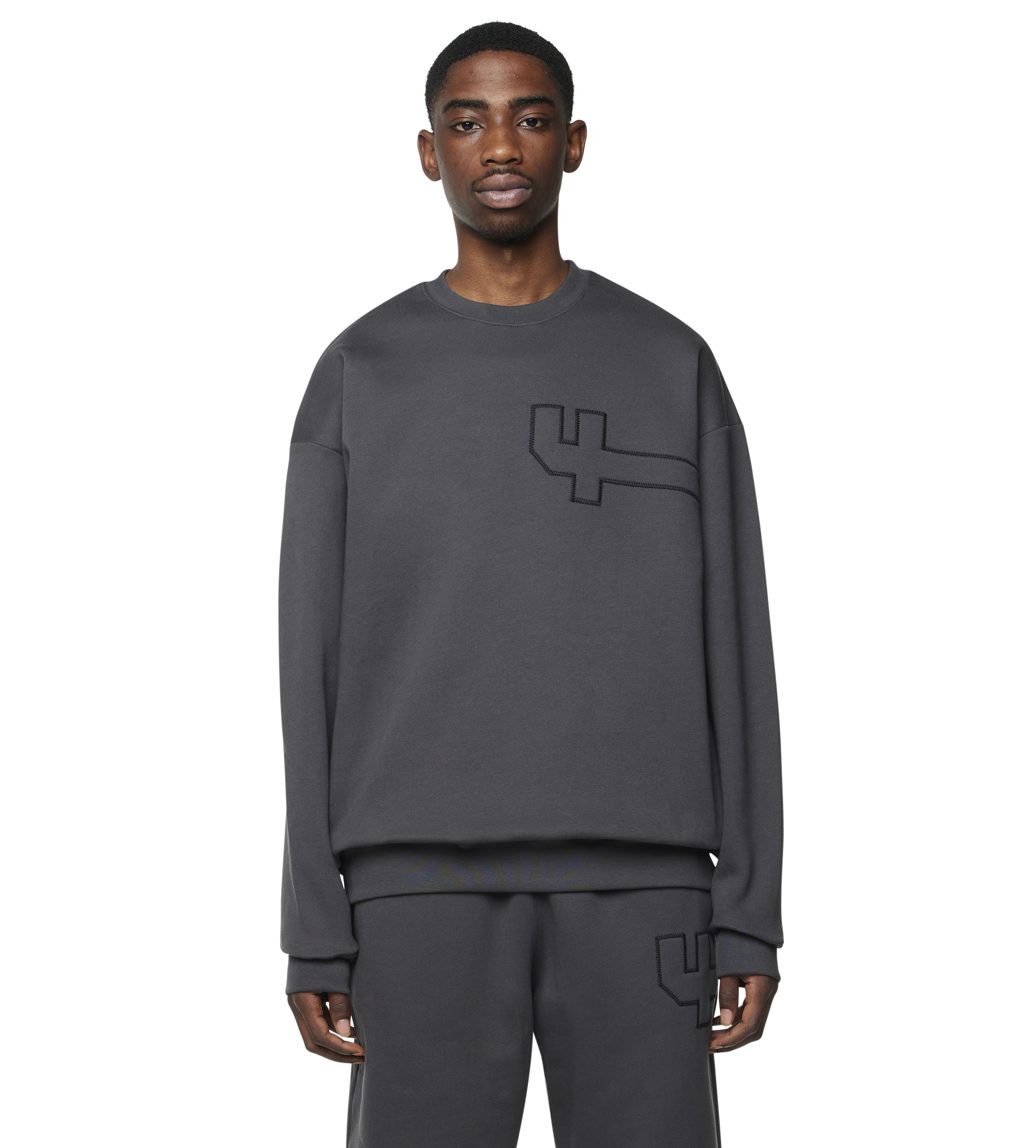 4 Patch Crewneck Asphalt