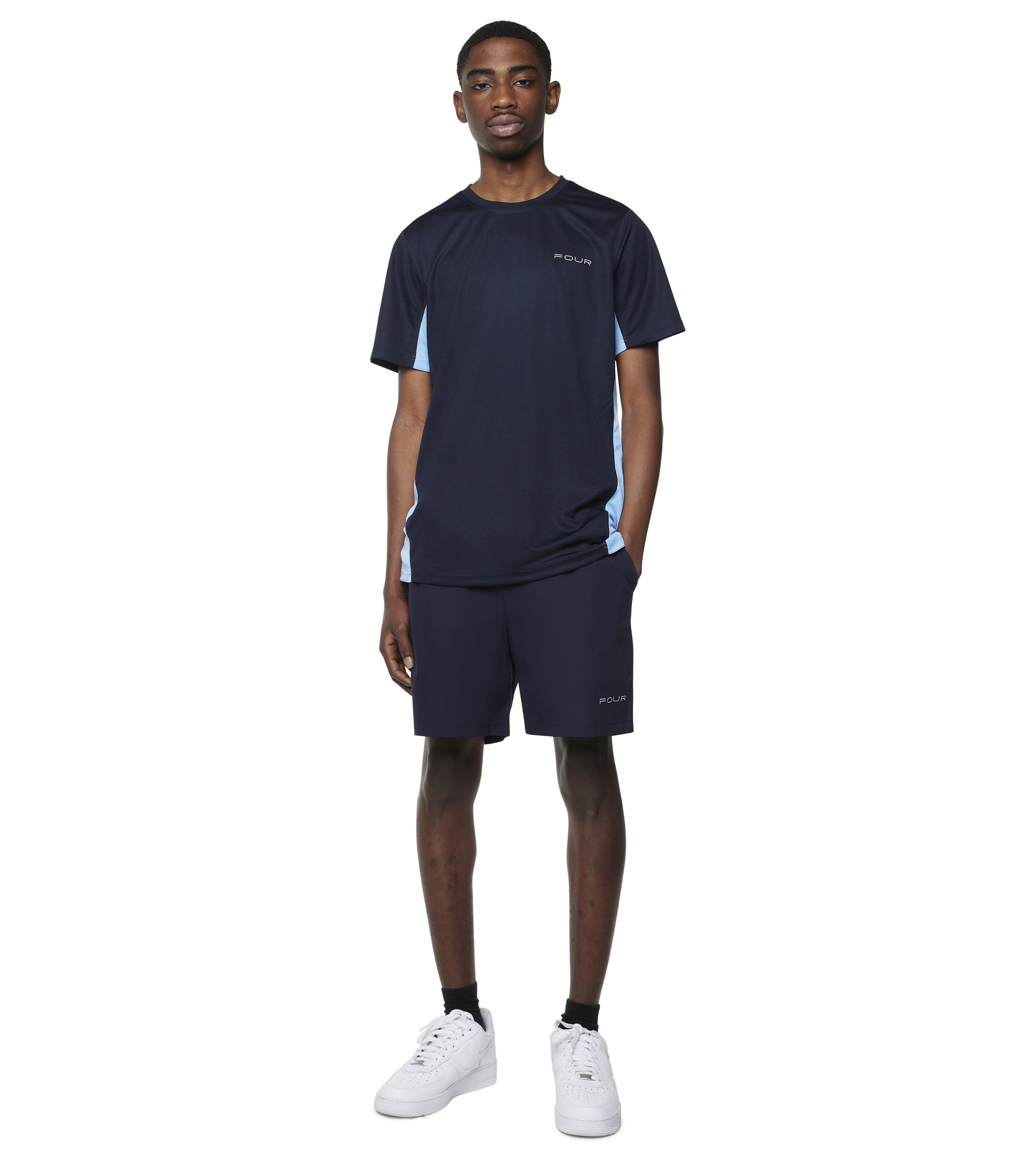 Sportswear T-shirt Navy/ Light Blue