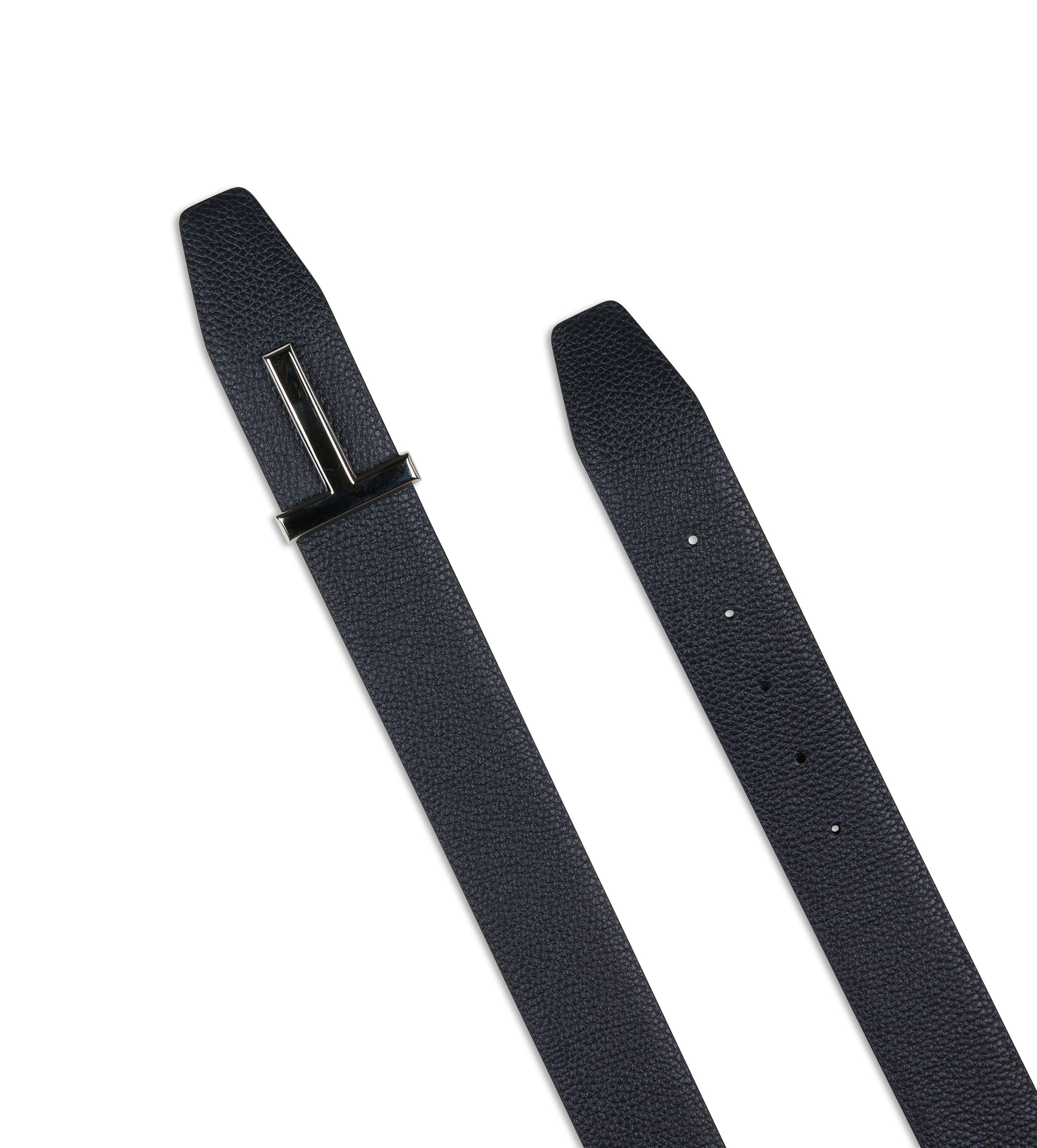 Leather Buckle T Belt