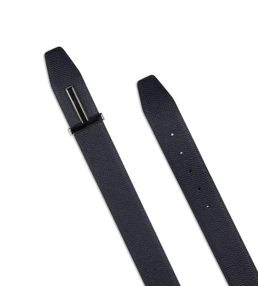 Leather Buckle T Belt