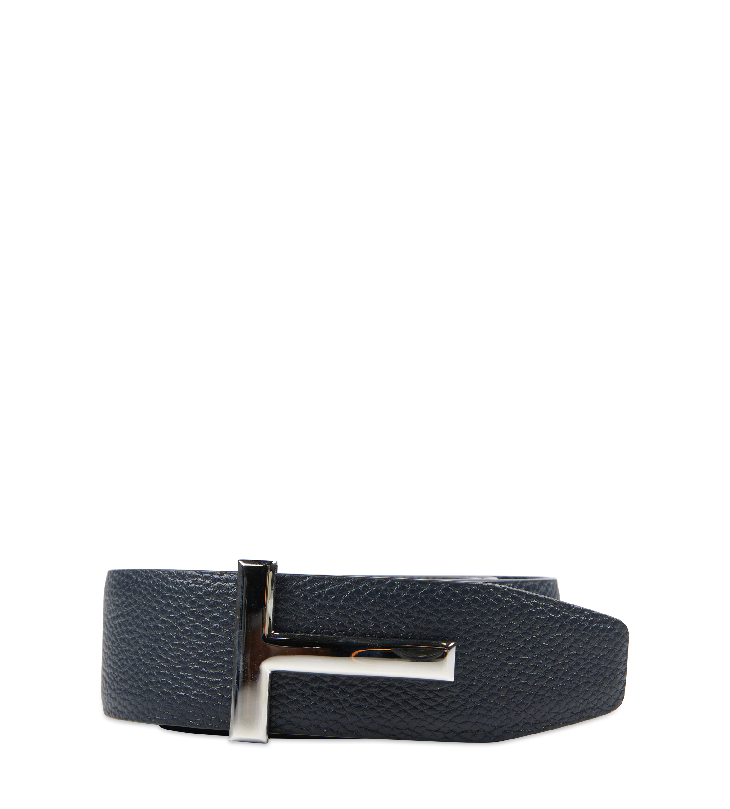 Leather Buckle T Belt
