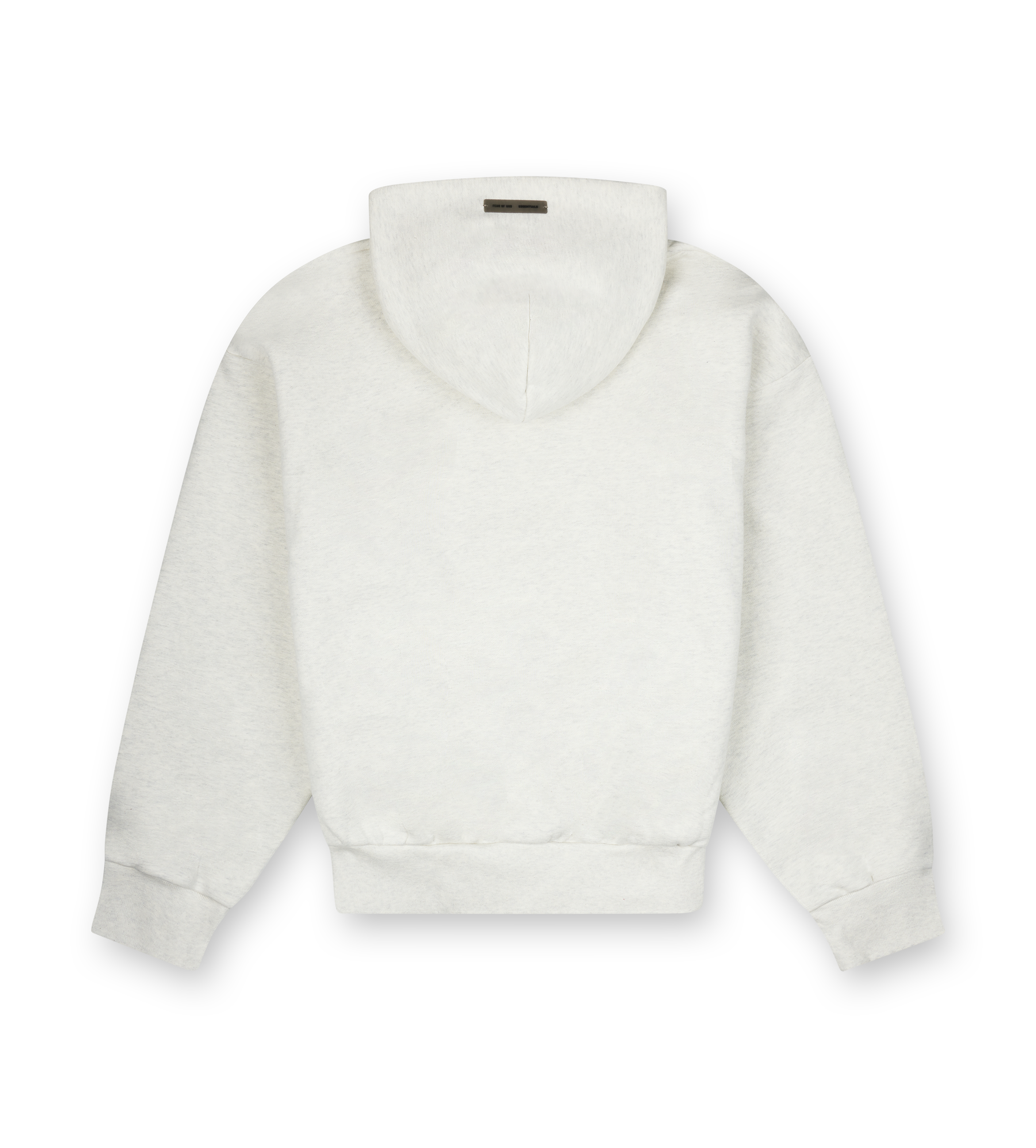 Fear of God Essentials Embossed Essentials Classic Hoodie in Oatmeal Heather