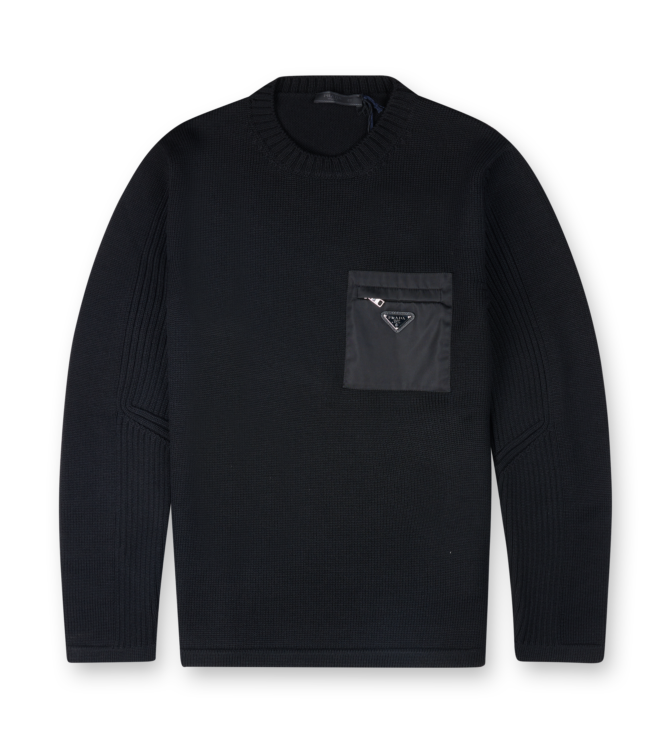 Prada PS26 UMB049 1W4X F0002 Girocollo Wol f.7+re-nylon Nero