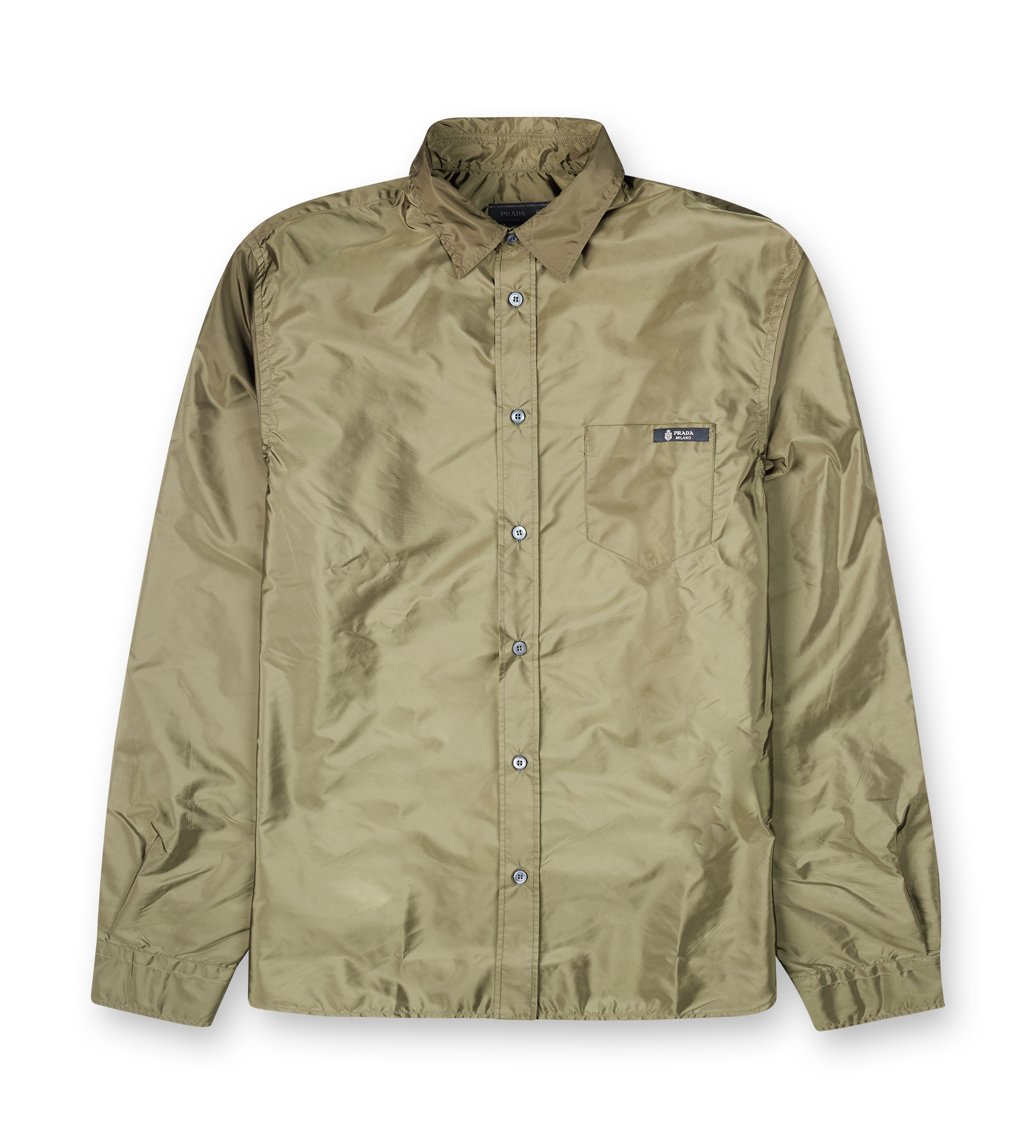 Prada PS26 SC834 1WQ9 F0161 Camicia Re-nylon piuma Militare