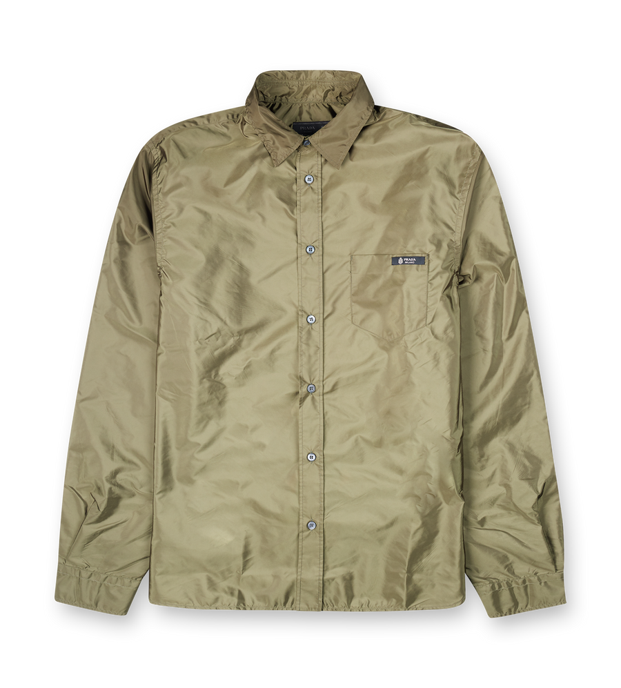 Prada PS26 SC834 1WQ9 F0161 Camicia Re-nylon piuma Militare