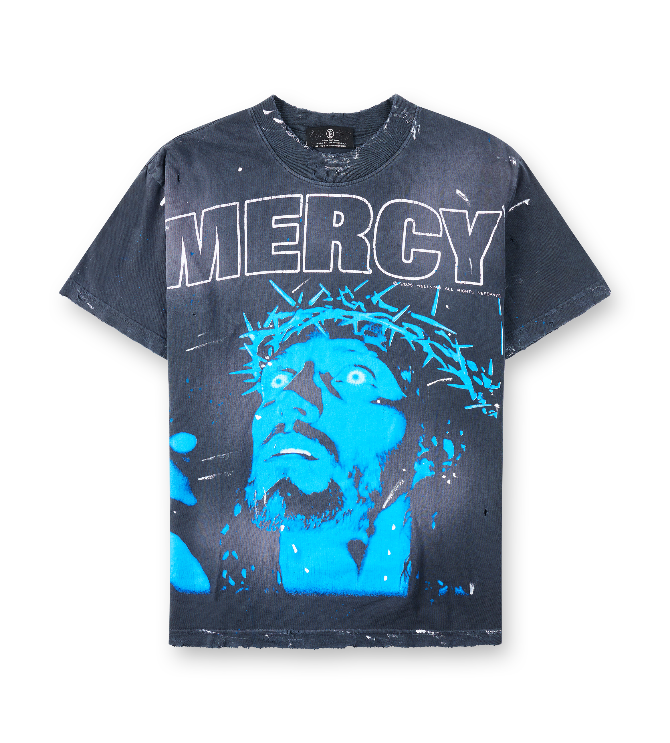 Hellstar FW25 HSPS26TE1-BLK GENADE T-SHIRT