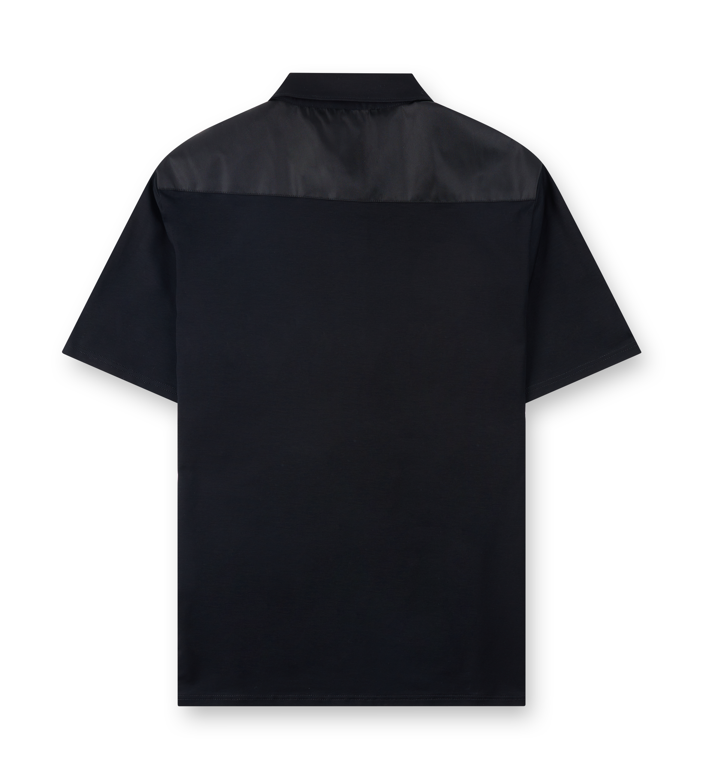 Prada PS26 UJN703 152Z F0806 Polo m/c Cotone stretch+re-nylon Nero+nero