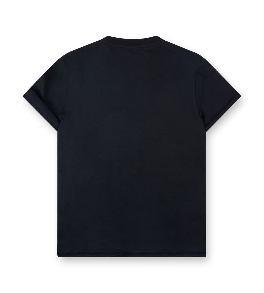 Prada Triangle-Appliqué T-Shirt in Black