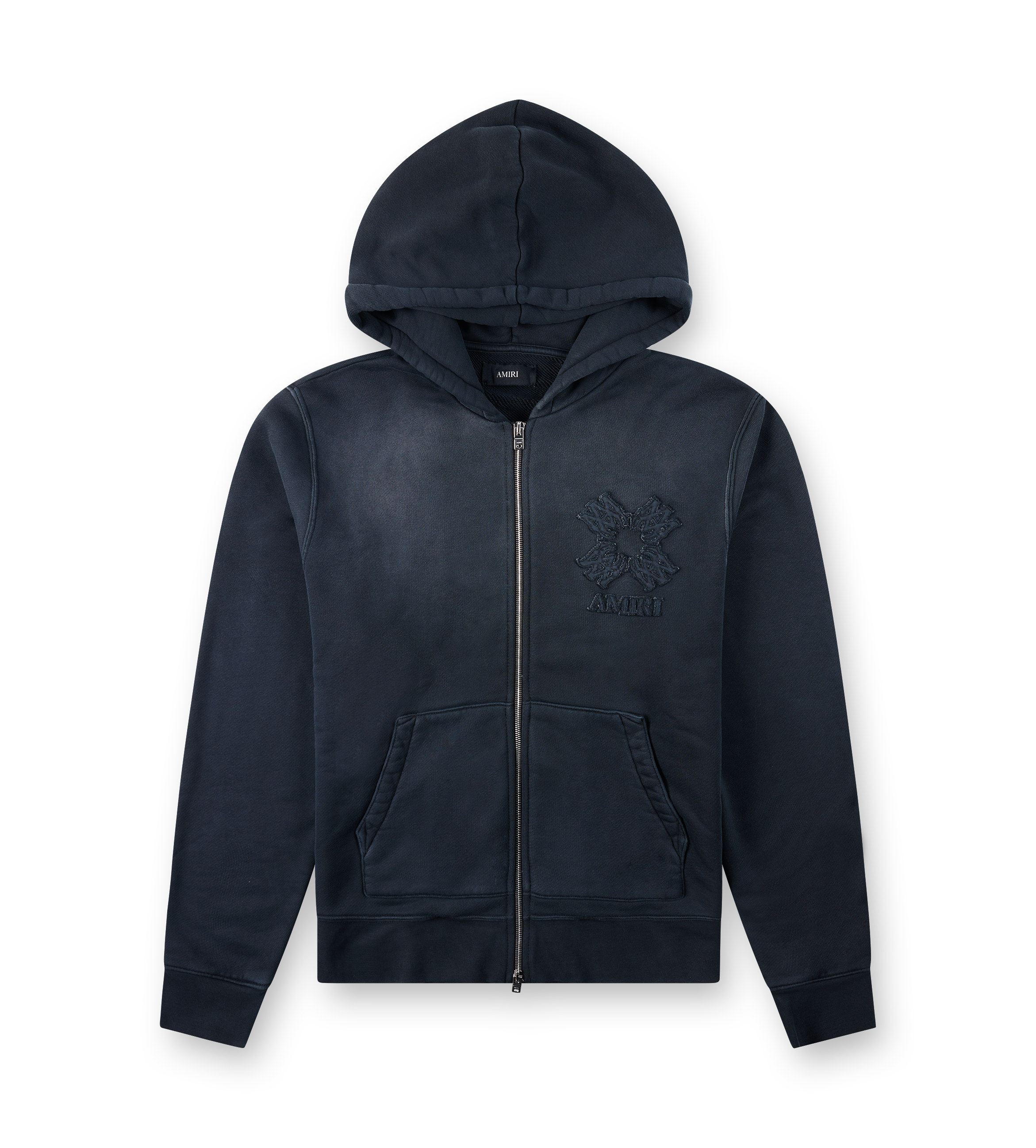 Amiri PS26 AMTOJR1034-001 MA QUAD ZIP HOODIE Zwart