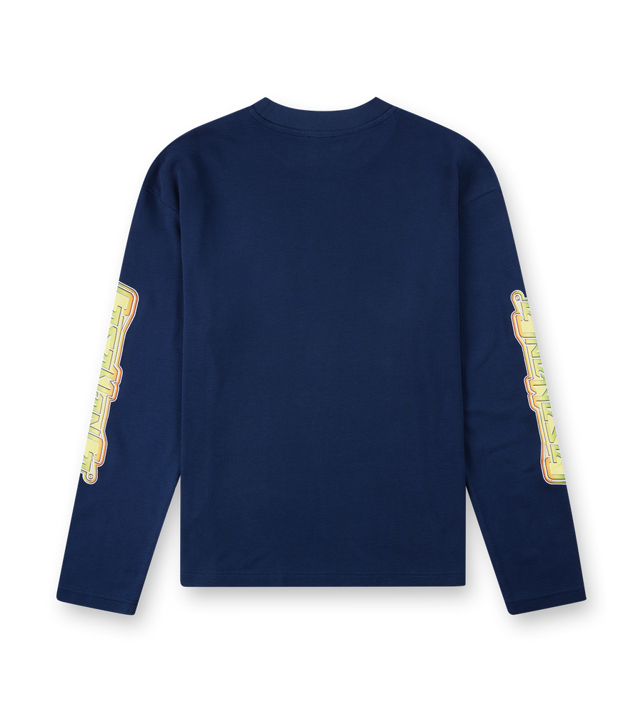 Casablanca Cotton Sweatshirt with Logo in Blue