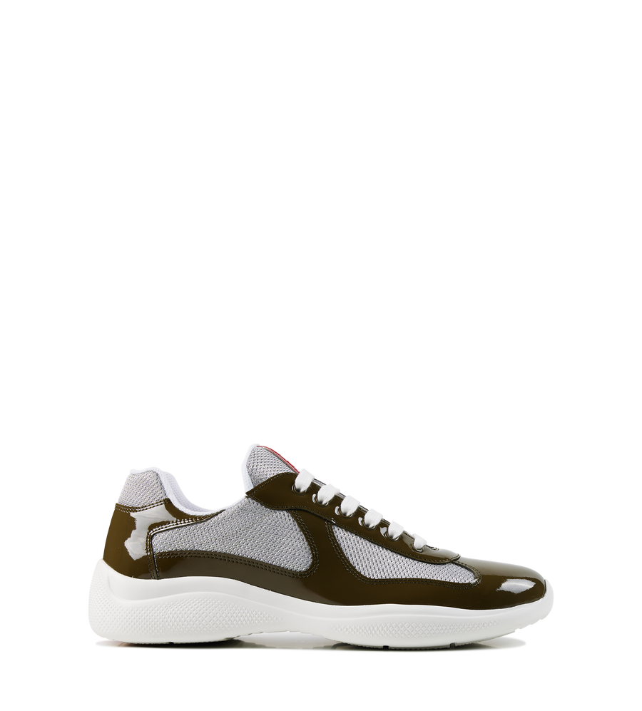 Prada America’s Cup Sneakers in Loden Green Silver