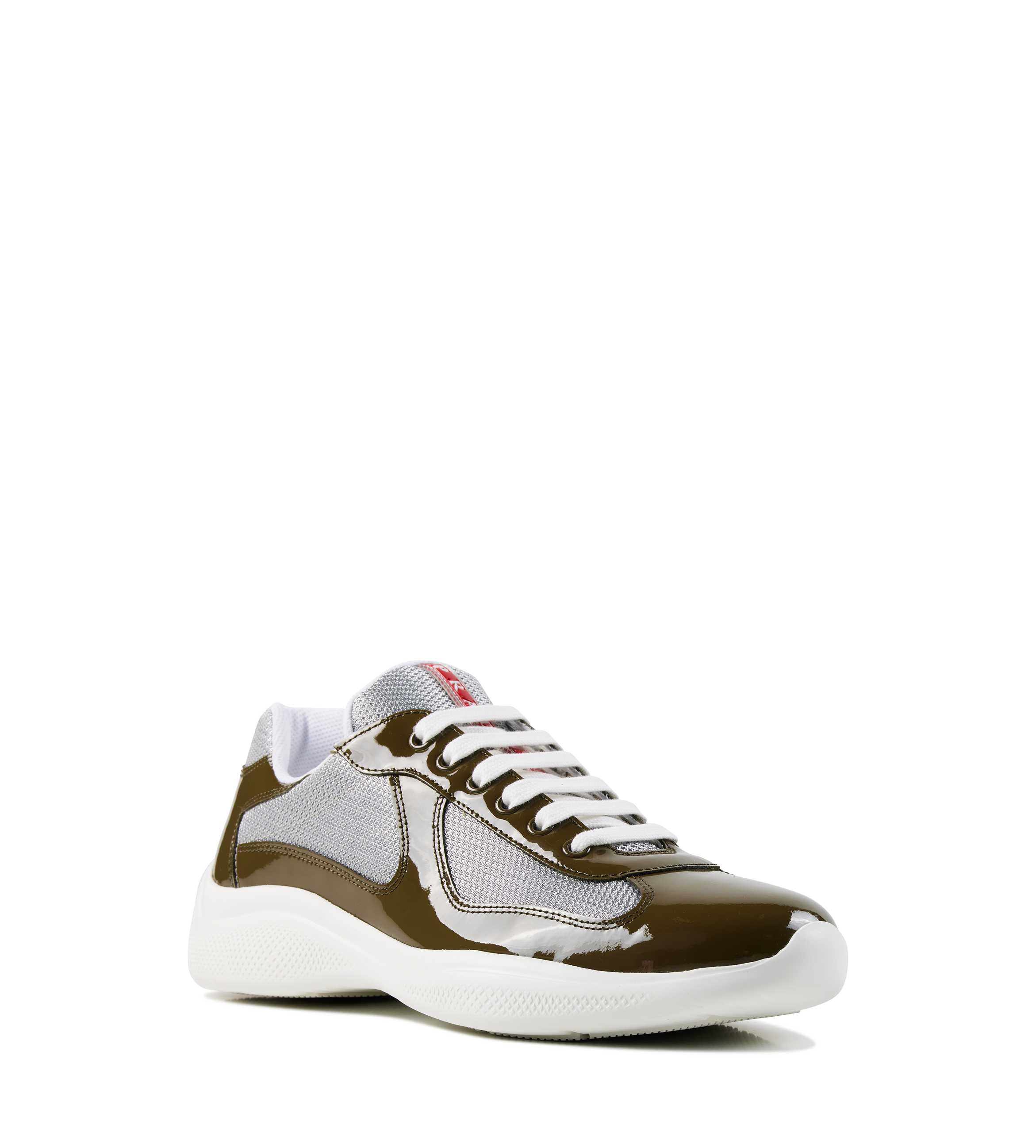 Prada America’s Cup Sneakers in Loden Green Silver