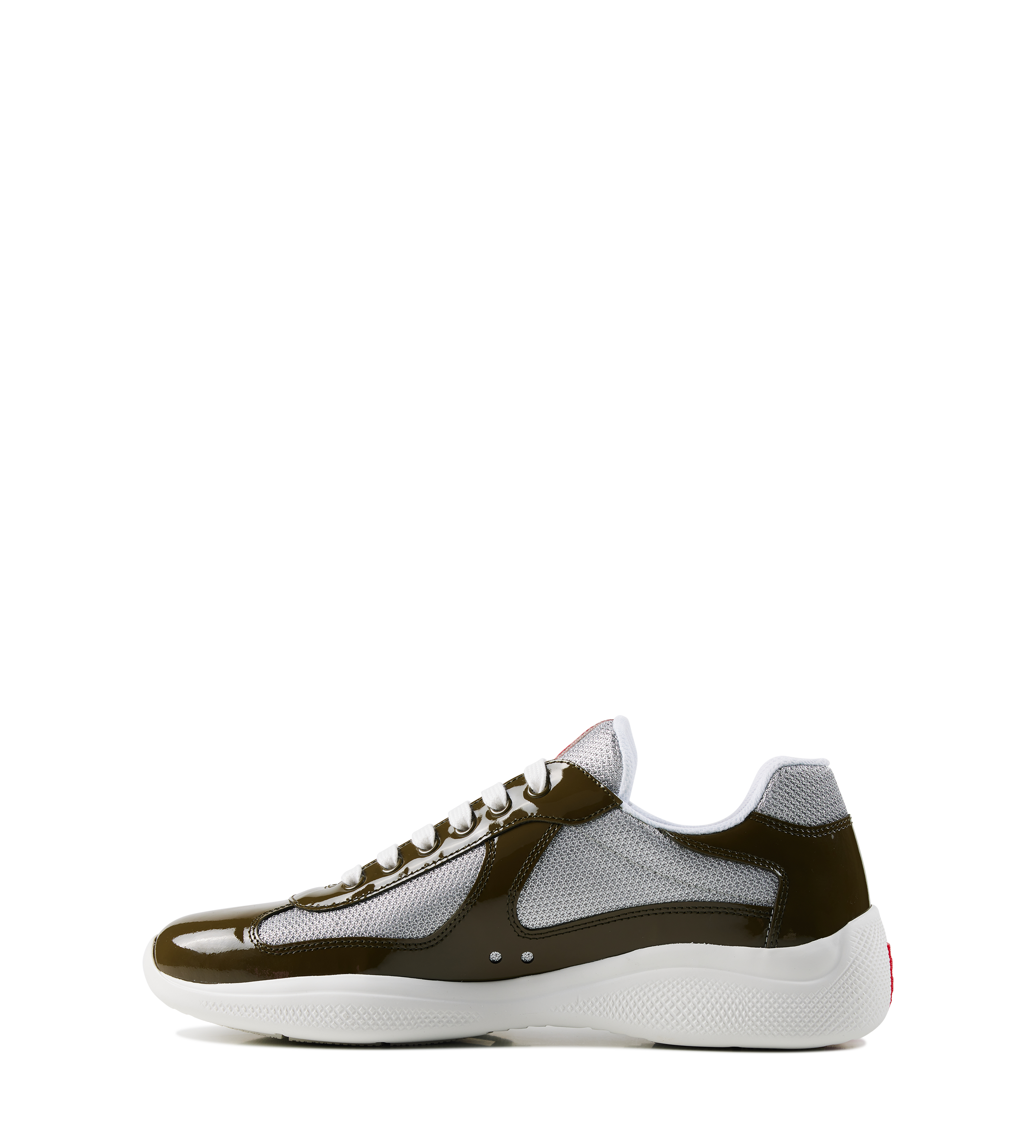 Prada America’s Cup Sneakers in Loden Green Silver
