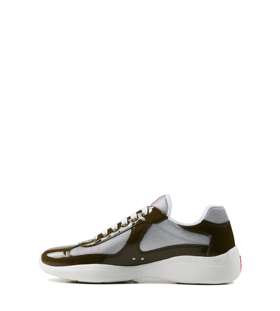 Prada America’s Cup Sneakers in Loden Green Silver