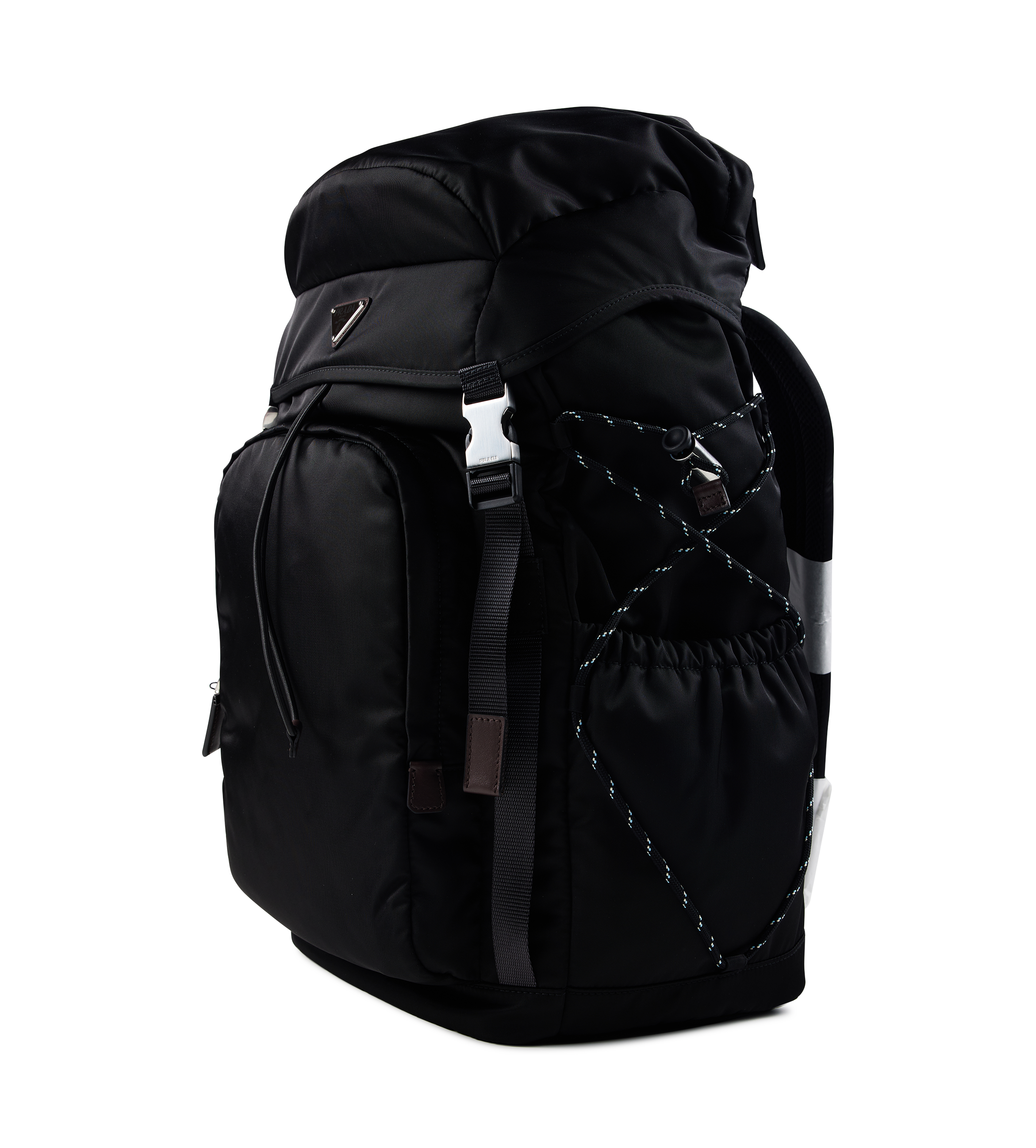 Prada Speedrock Re-Nylon and Leather Backpack - Black