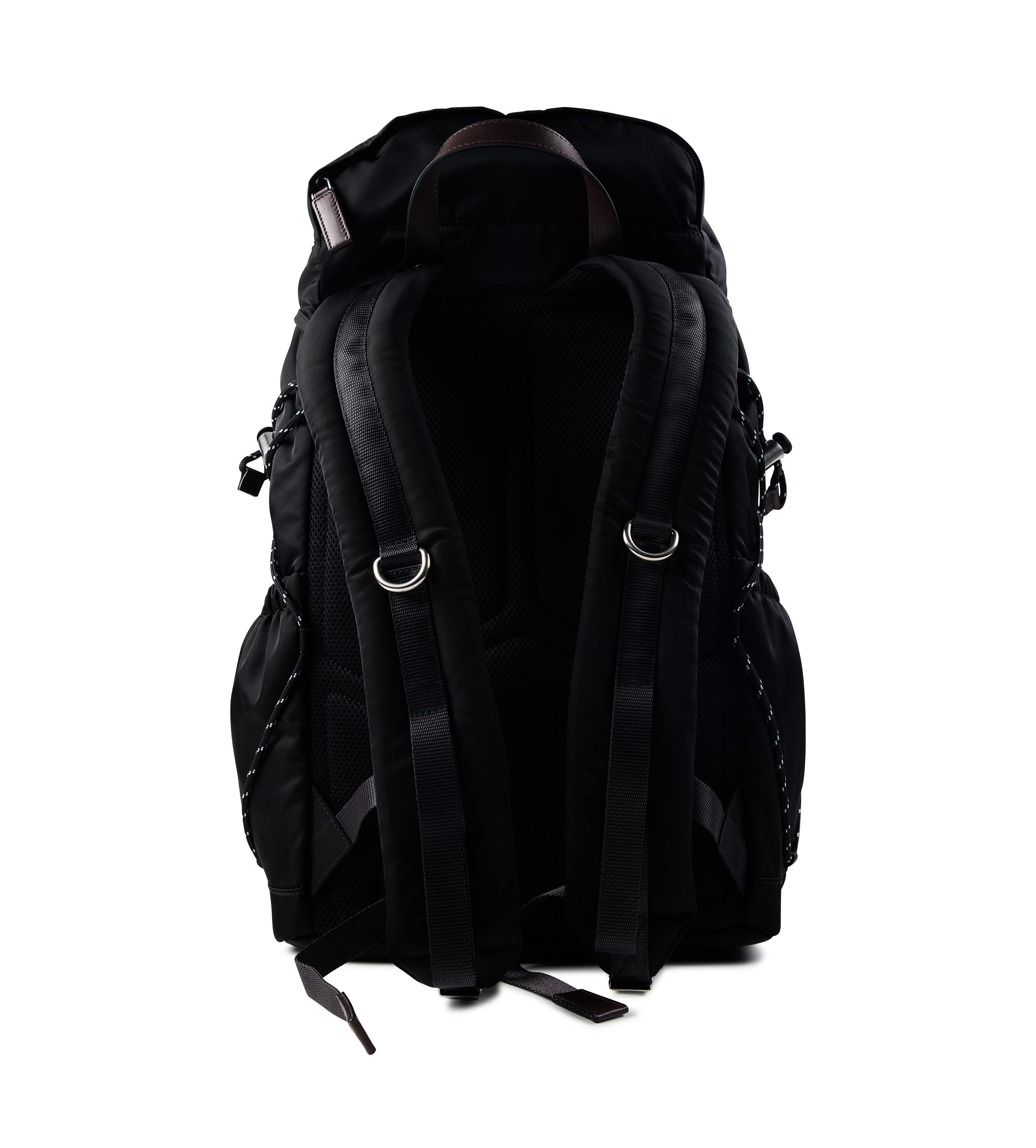 Prada Speedrock Re-Nylon and Leather Backpack - Black