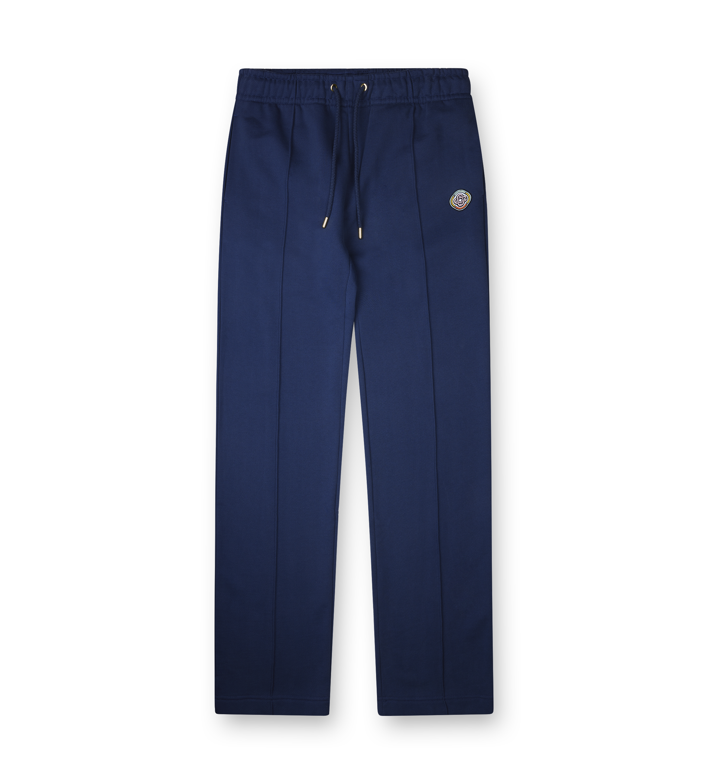 Casablanca Patch Open Hem Jogger in Navy