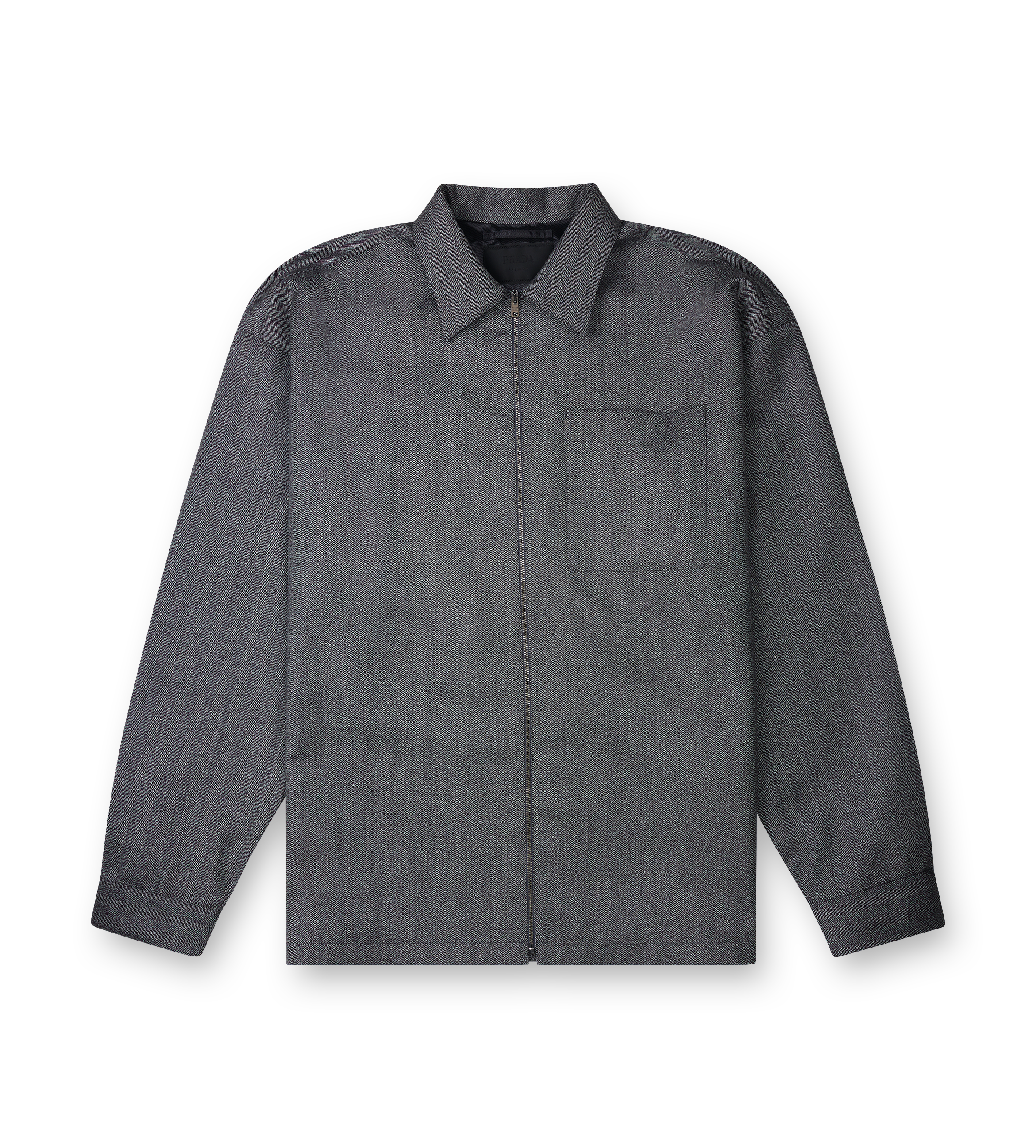 Prada Wool Shirt Jacket in Grey