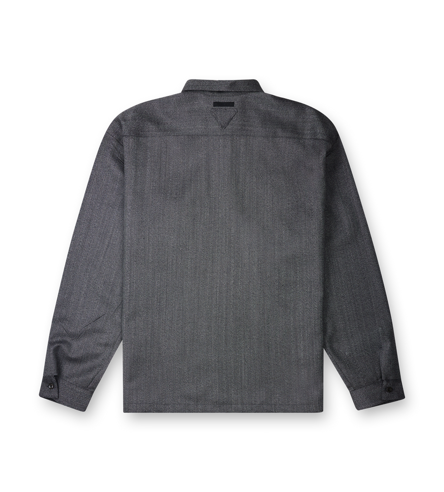 Prada Wool Shirt Jacket in Grey