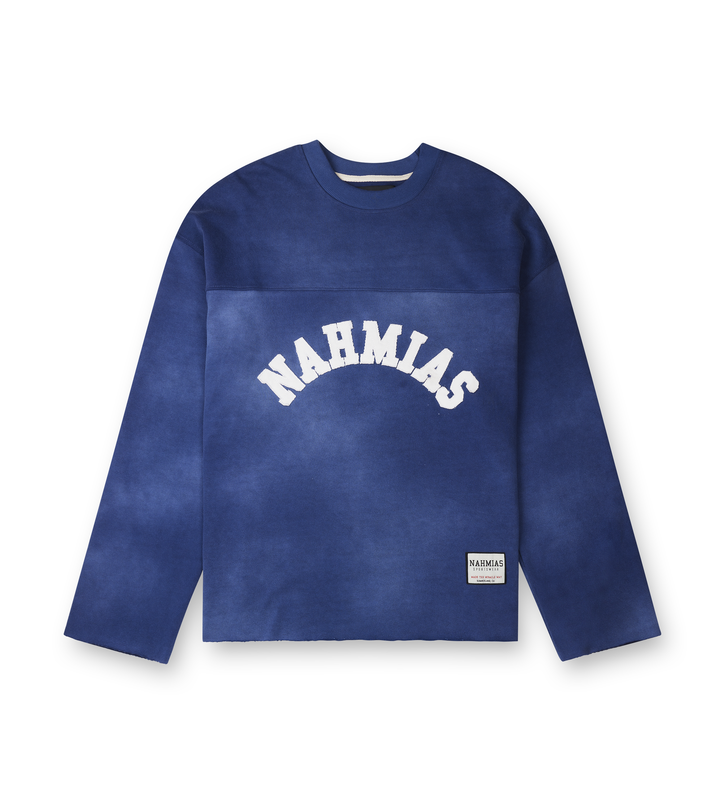 Nahmias Varsity L/S T-Shirt in Aged Blue