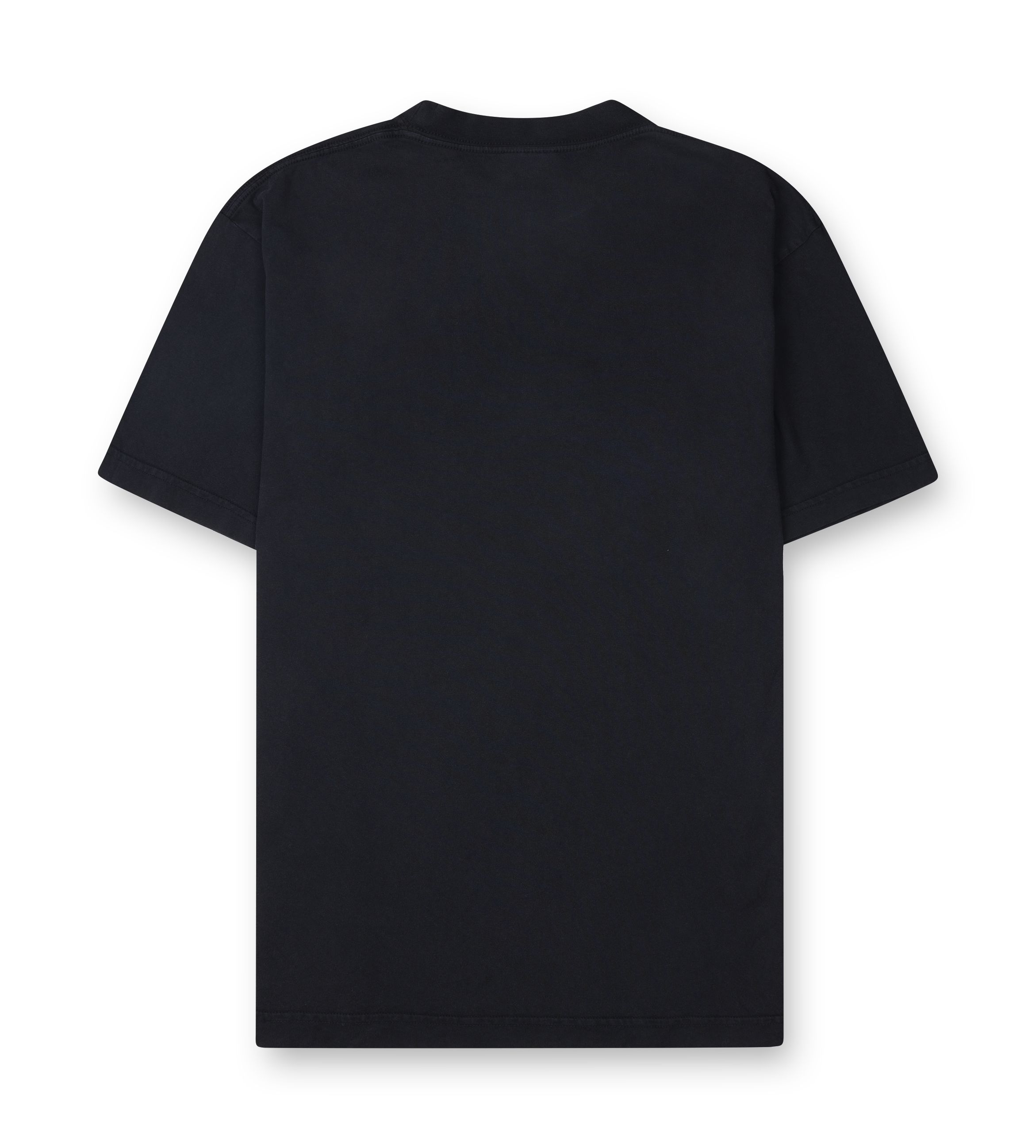 Balenciaga Standard T-Shirt Regular Fit Faded Dry Jersey in Black