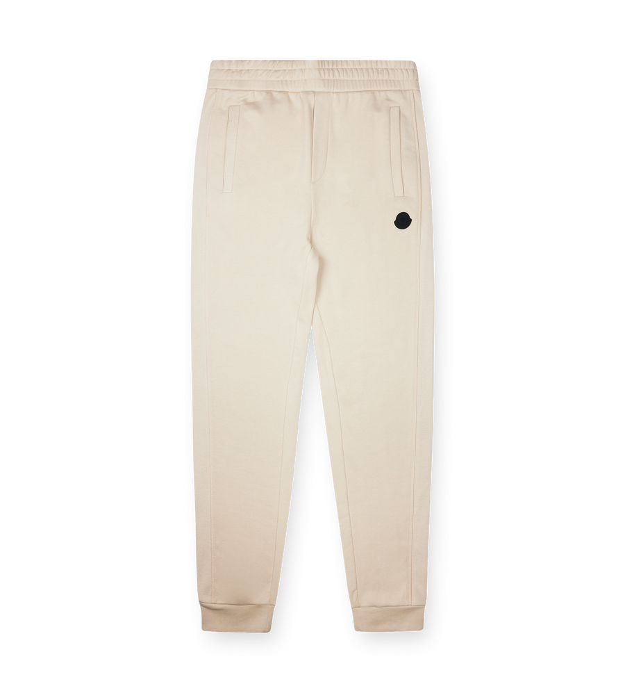 Moncler Tapered Fit Sweatpants in Beige