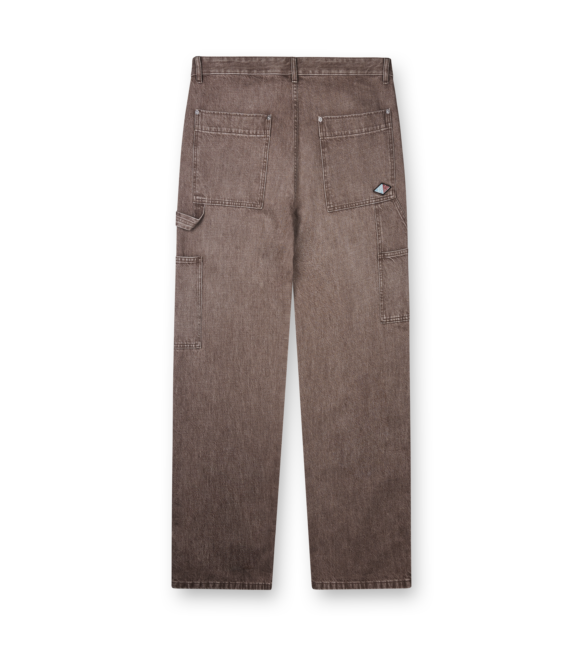 Bottega Veneta Straight-Leg Carpenter Jeans in Brown Denim
