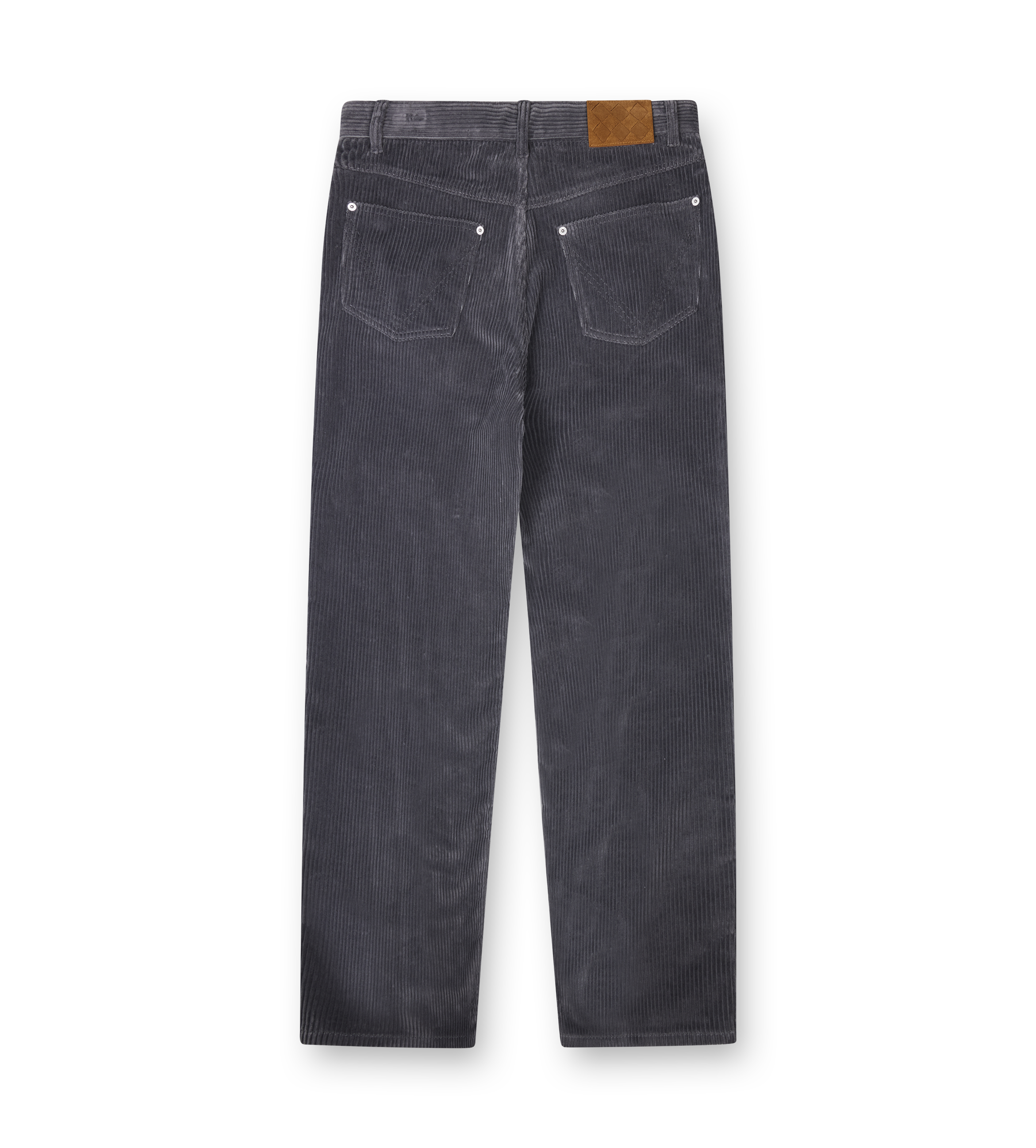 Bottega Veneta Wide-Leg Cotton-Corduroy Trousers in Grey