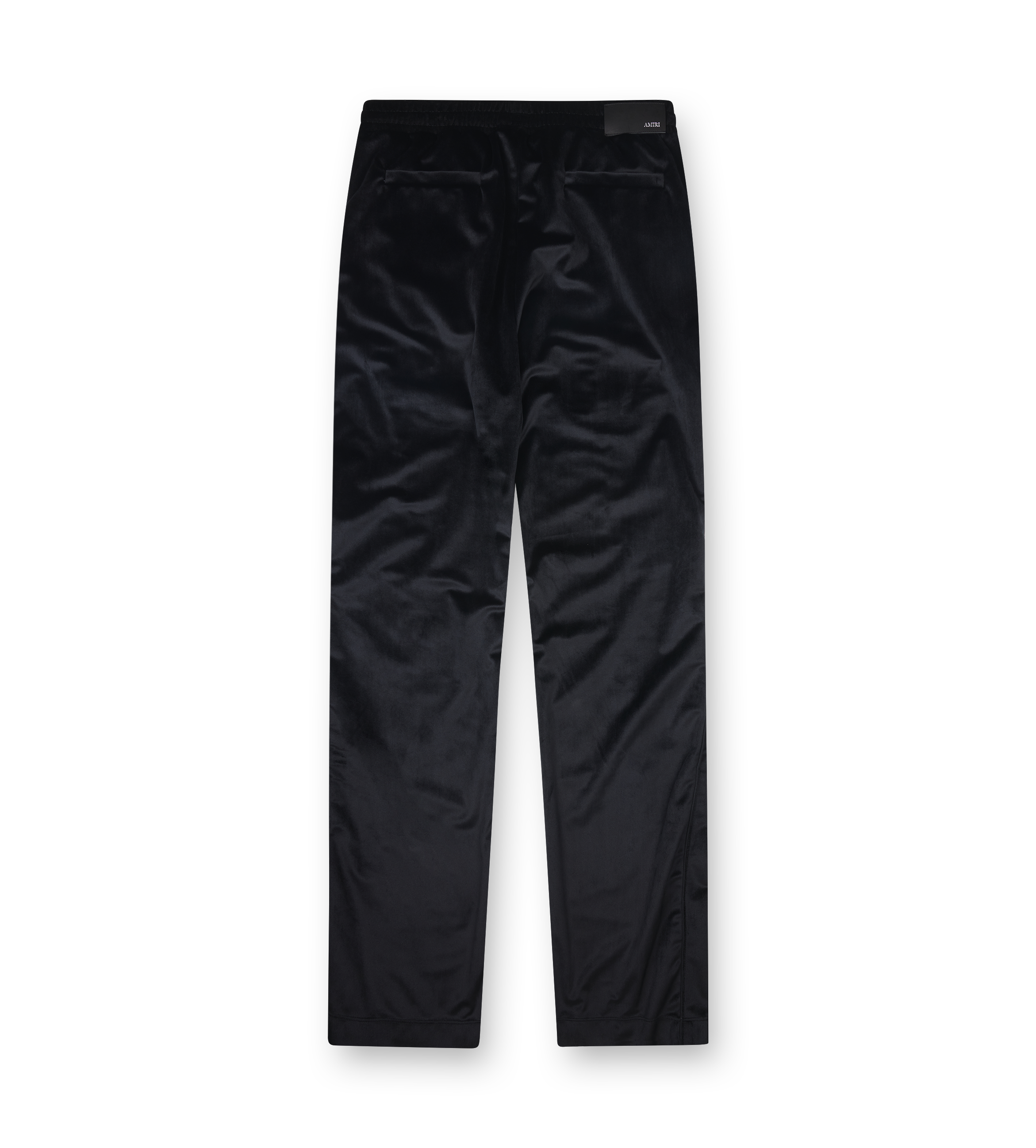 Amiri Velvet Flare Track Pant in Black
