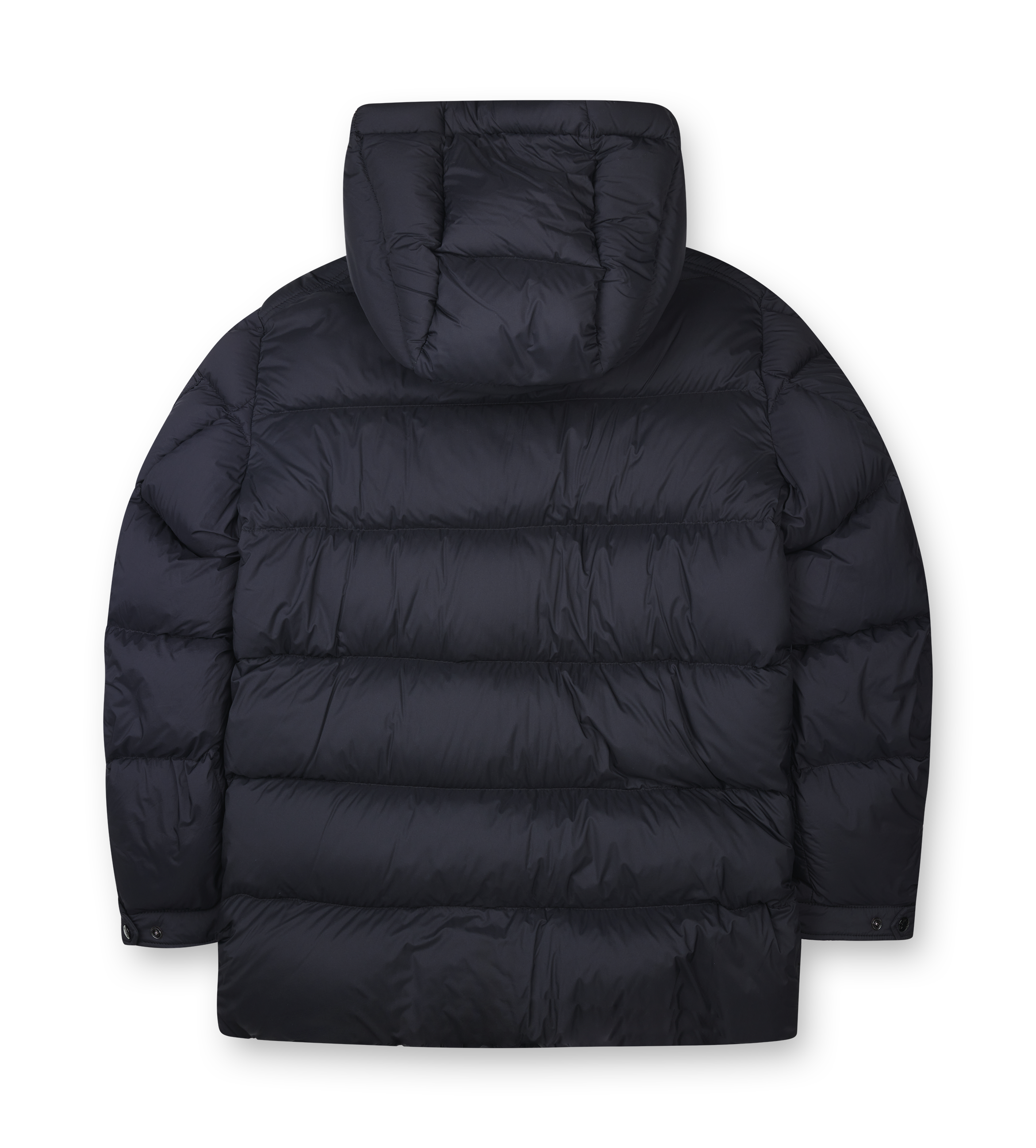 Moncler Bretagne Hooded Short Down Jacket in Black