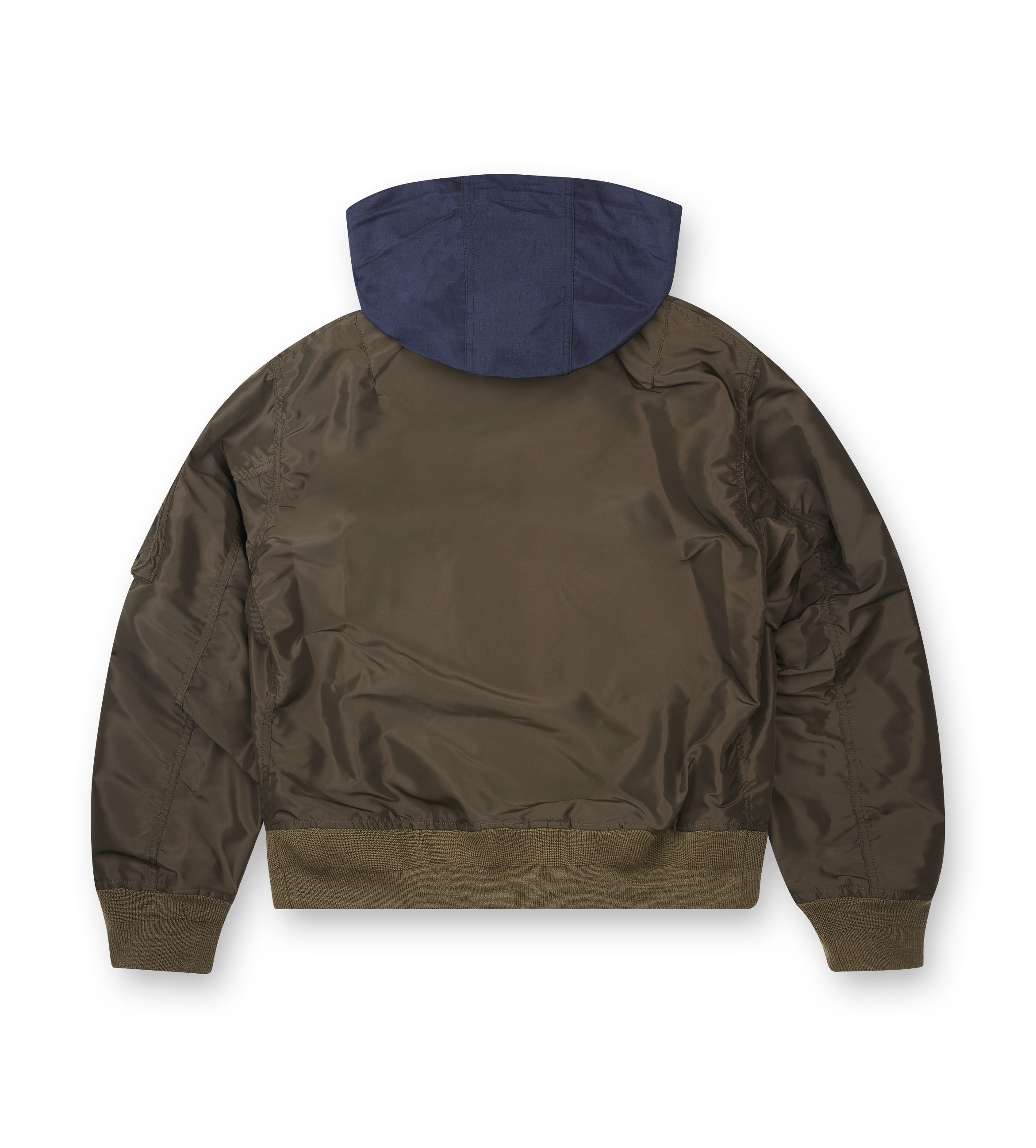 Sacai Nylon Twill x Grosgrain Blouson in Khaki