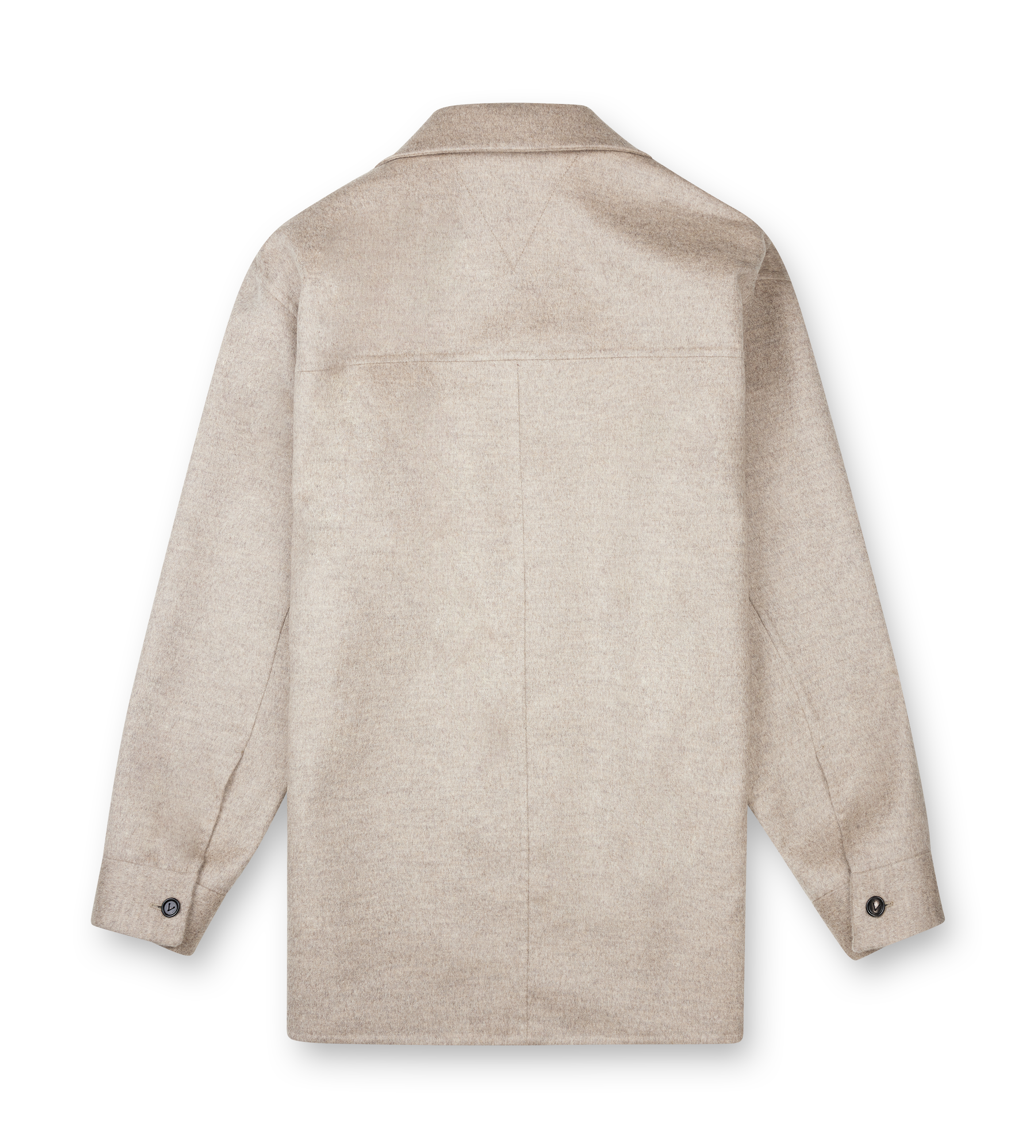 Bottega Veneta Wool and Cashmere Overshirt in Sandshell Melange