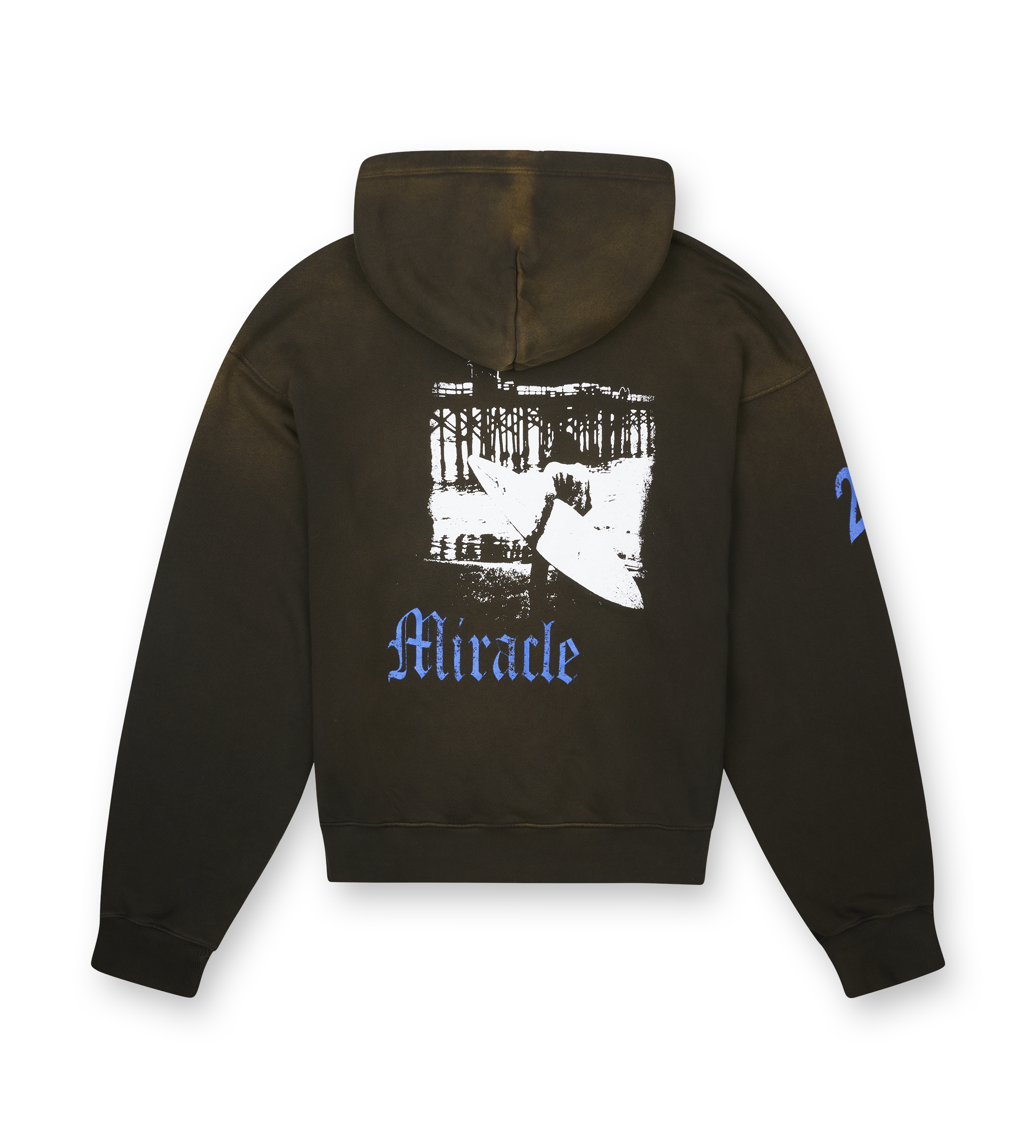 Nahmias Surf Shop Cotton Hoodie in Sunfade Brown