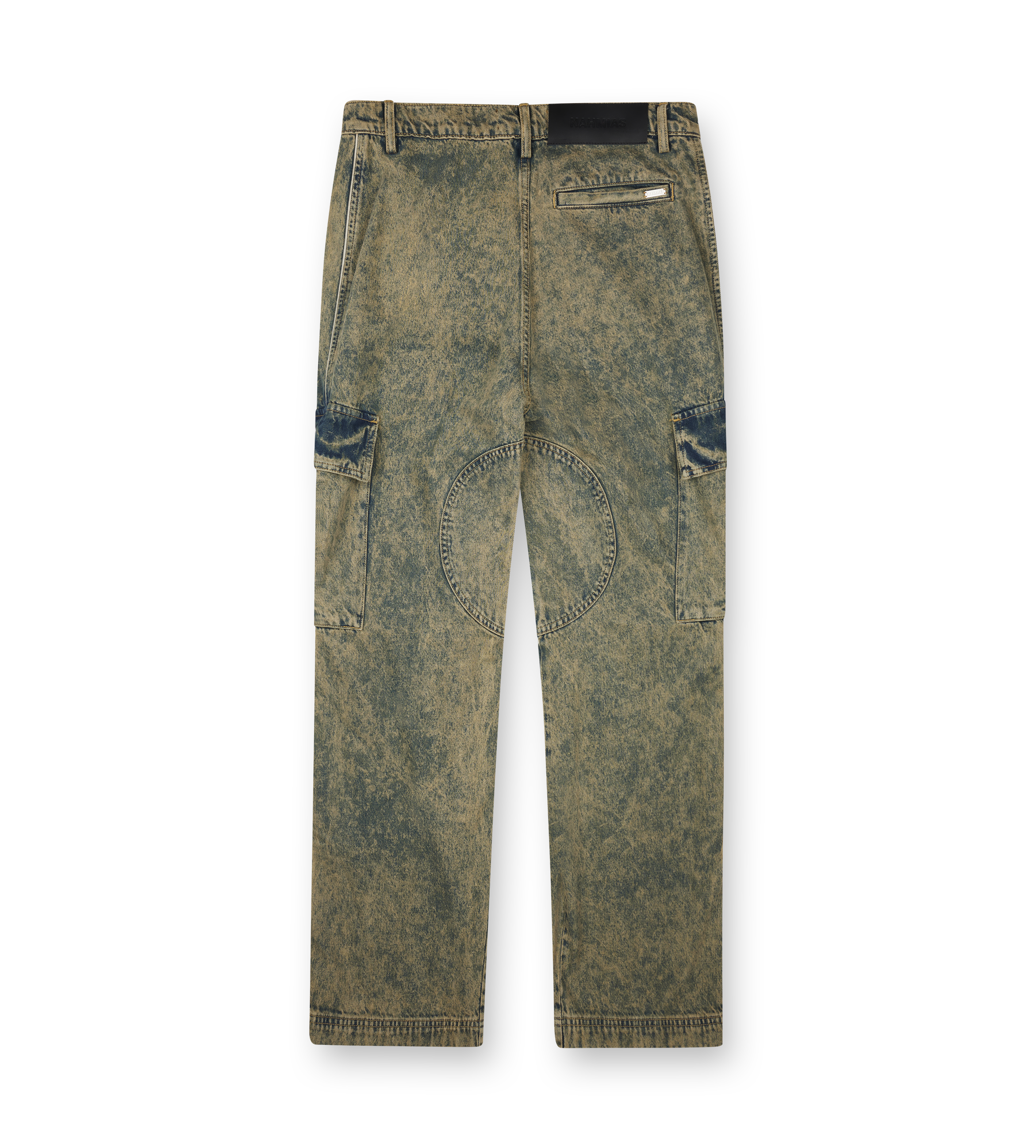 Nahmias Brown Wash Denim Track Logo Cargos