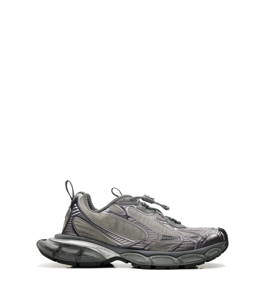 Balenciaga 3XL Panelled Lace-Up Sneakers in Grey