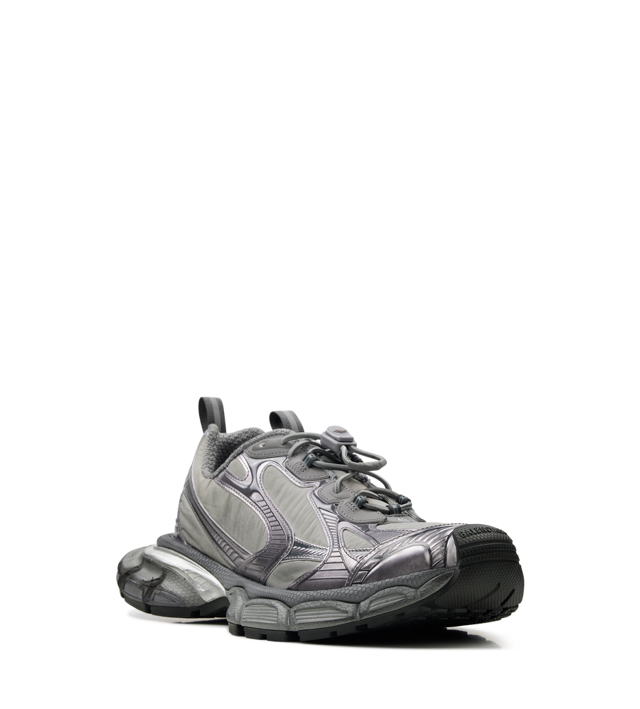 Balenciaga 3XL Panelled Lace-Up Sneakers in Grey