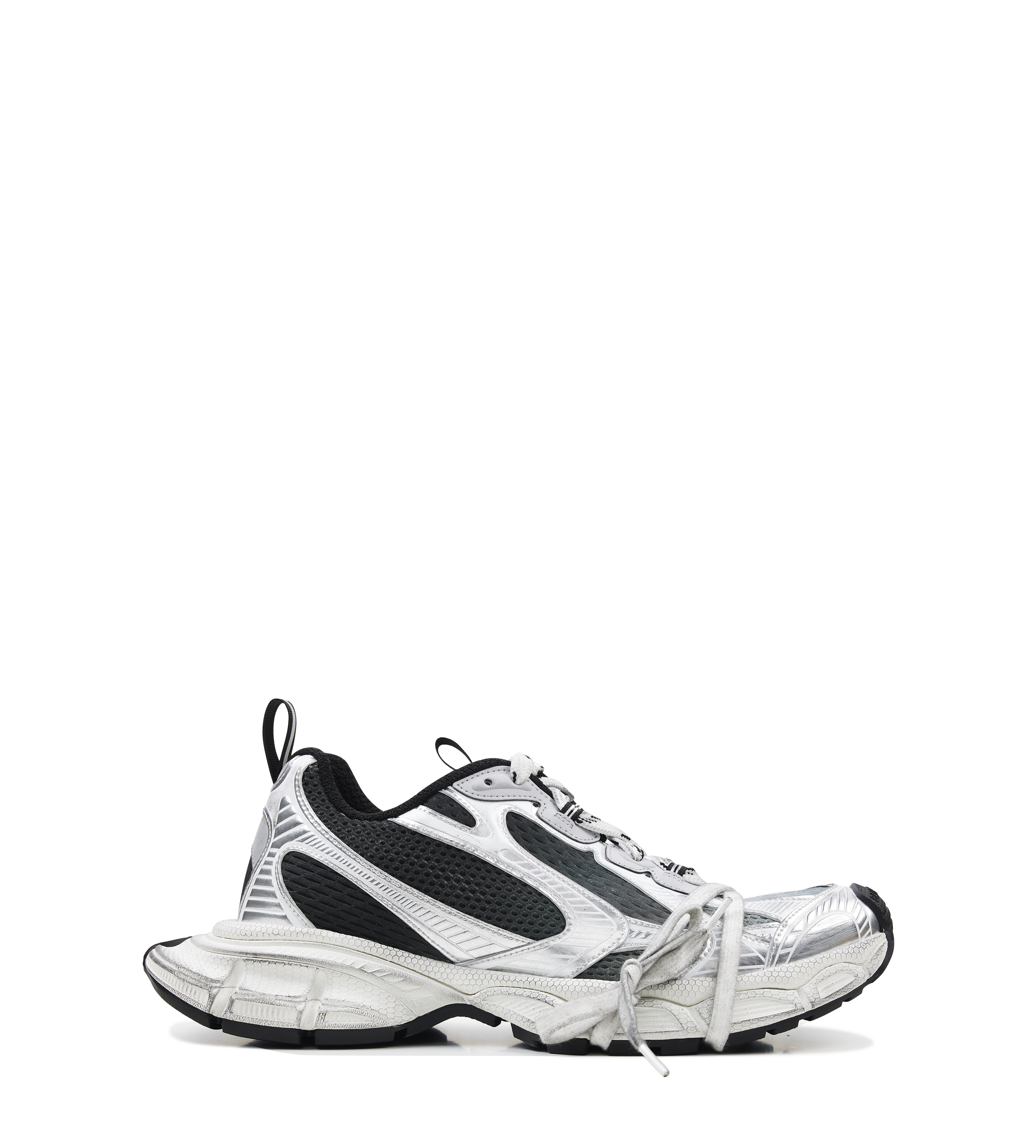 Balenciaga 3XL Gradient Sneakers in Silver-Tone