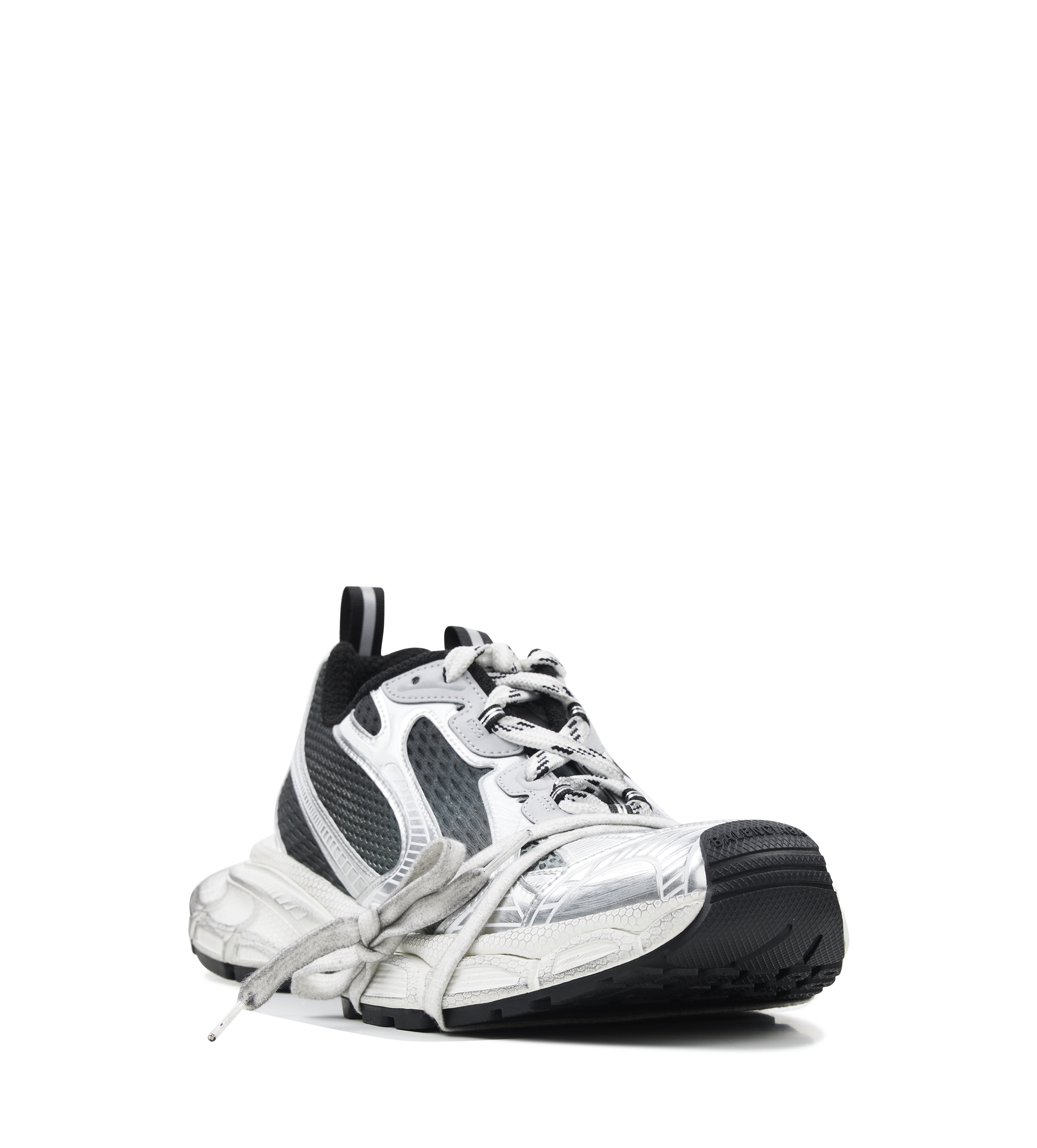 Balenciaga 3XL Gradient Sneakers in Silver-Tone