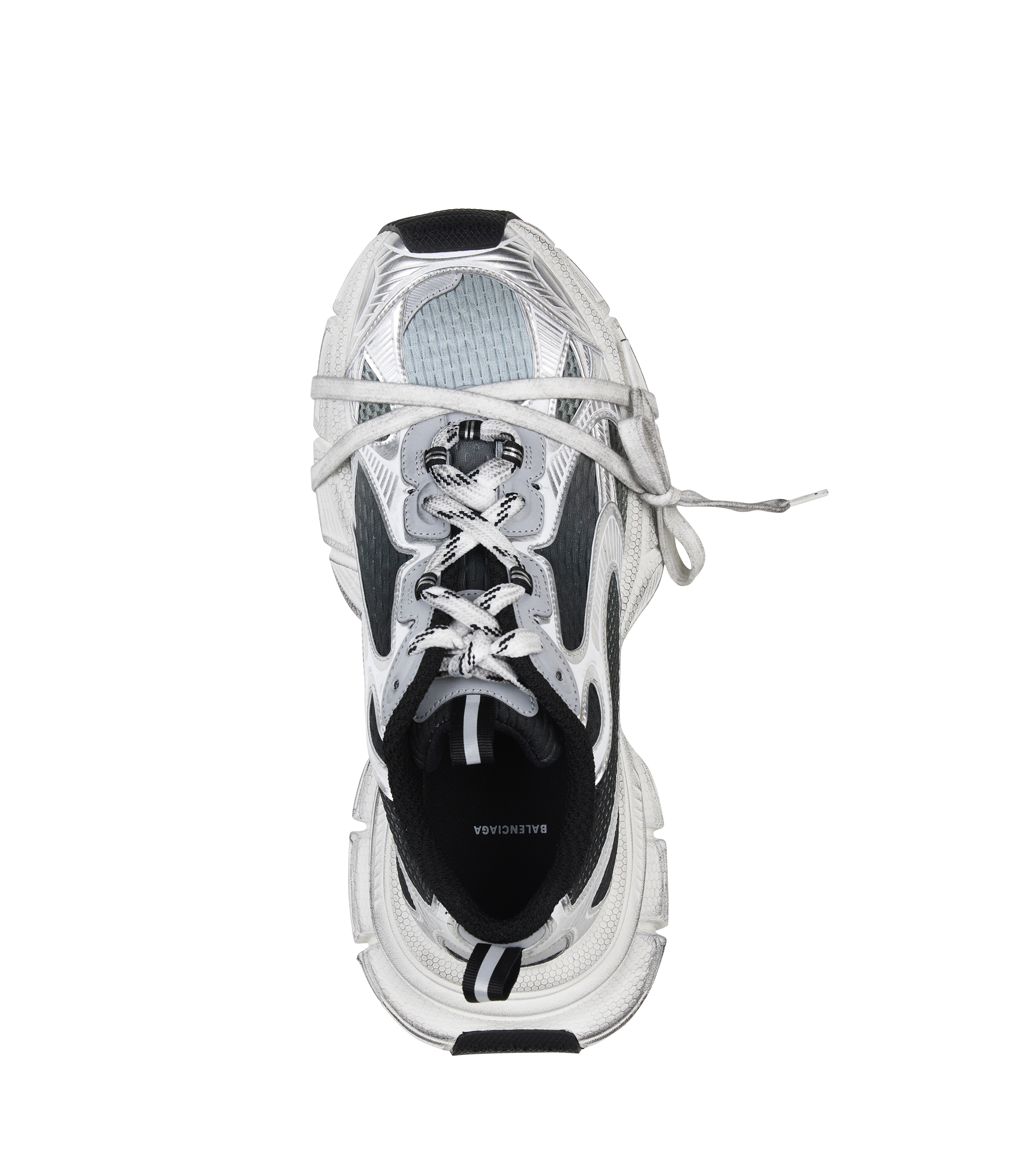Balenciaga 3XL Gradient Sneakers in Silver-Tone