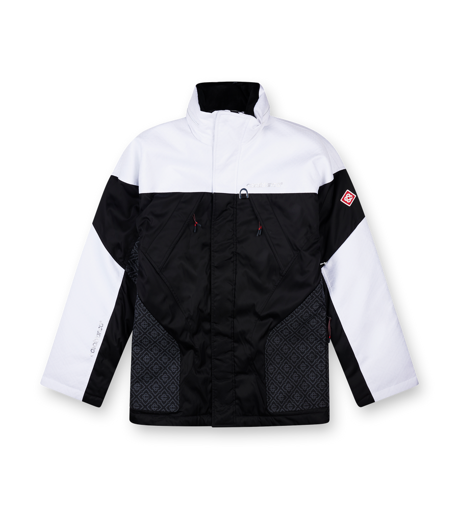 Casablanca Ski Panelled Parka in Black