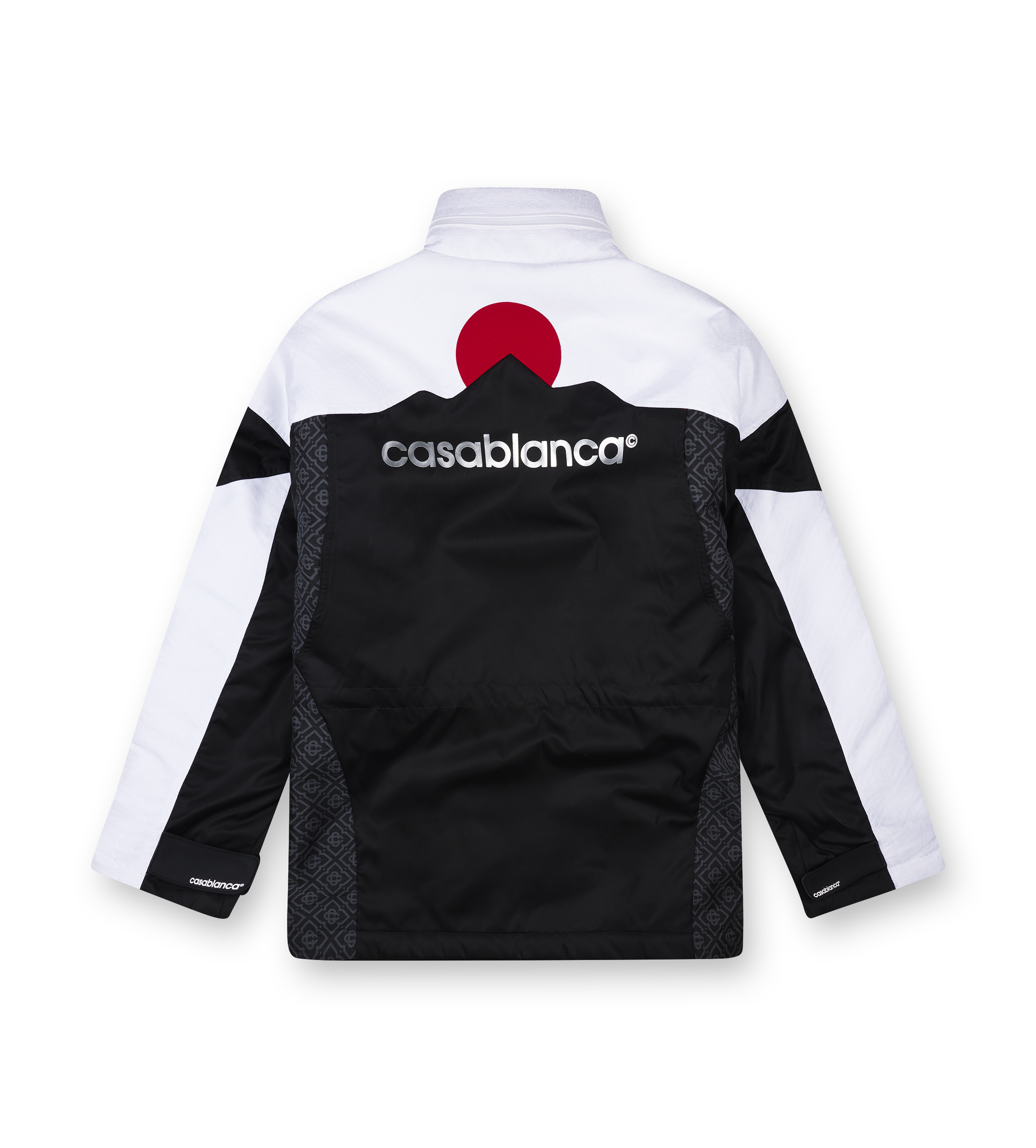 Casablanca Ski Panelled Parka in Black