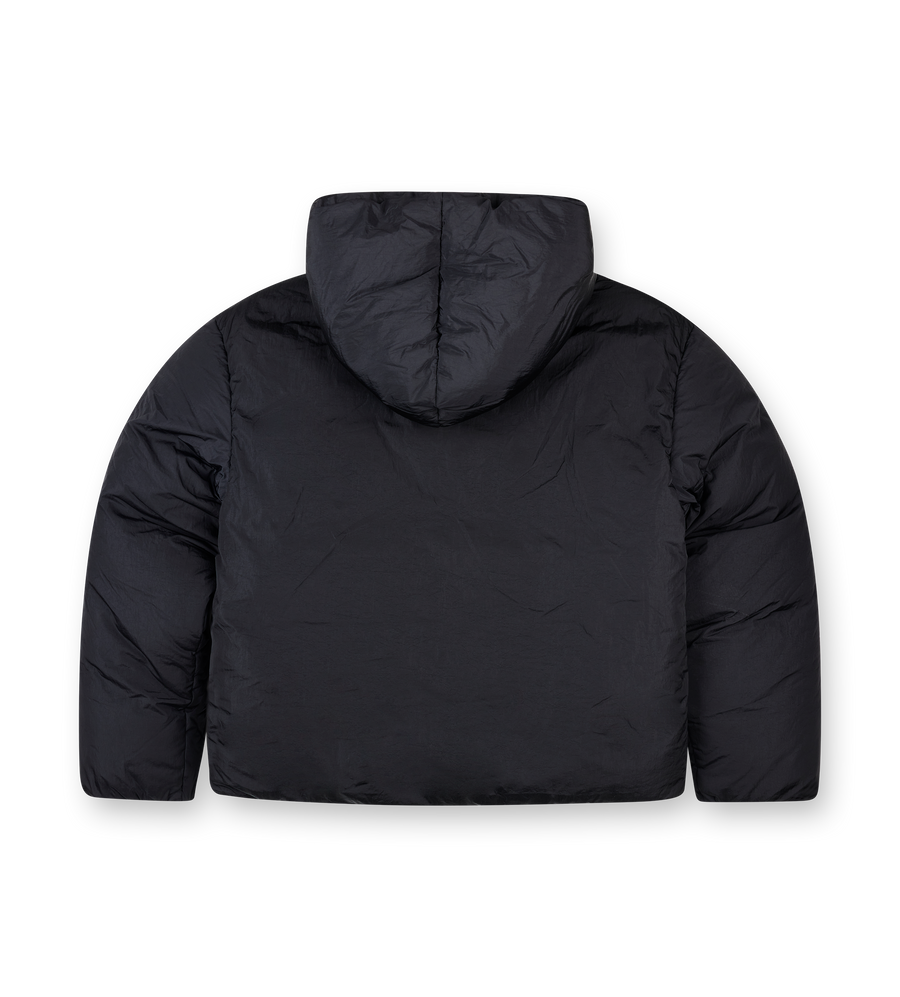 Jacquemus Hooded Down Jacket in Black