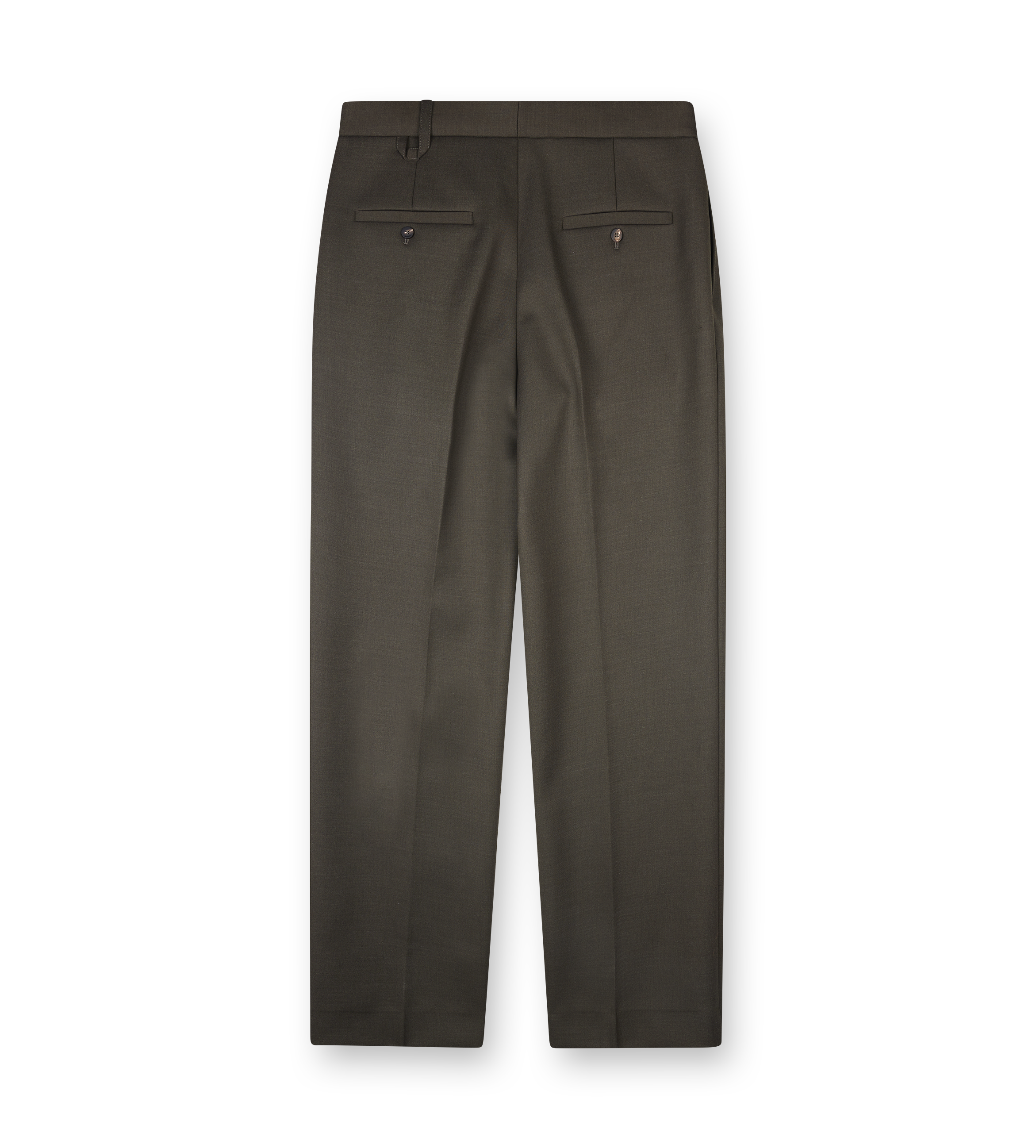Jacquemus The Citta Tailored Pleated Trousers in Dark Khaki