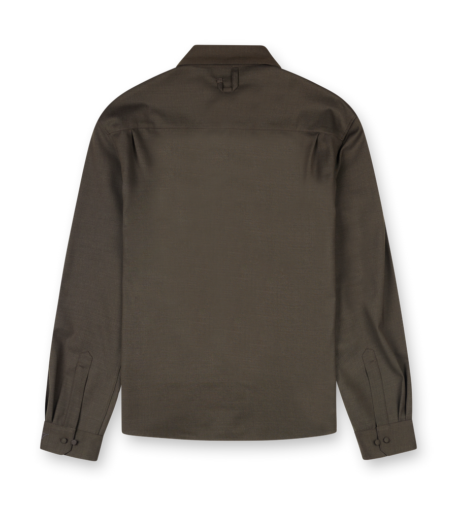 Jacquemus The Mondani Shirt in Dark Khaki