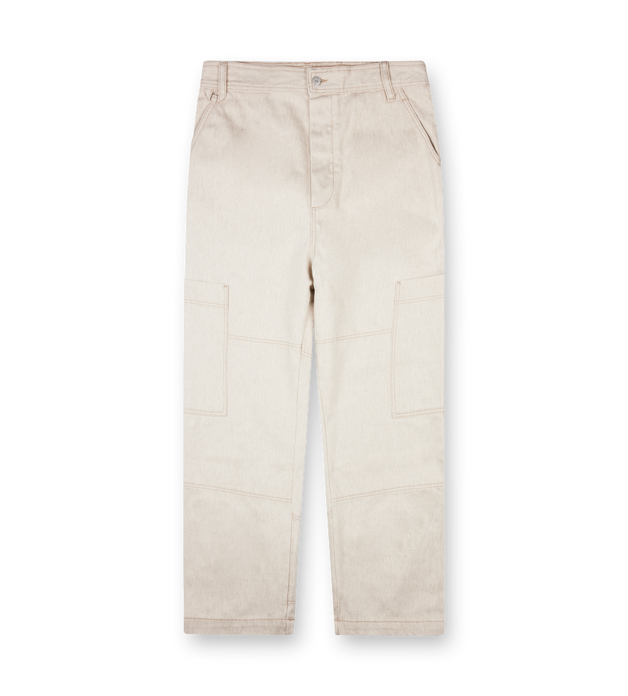 Jacquemus The Carré de-Nîmes Denim Cargo Pants in Light Beige
