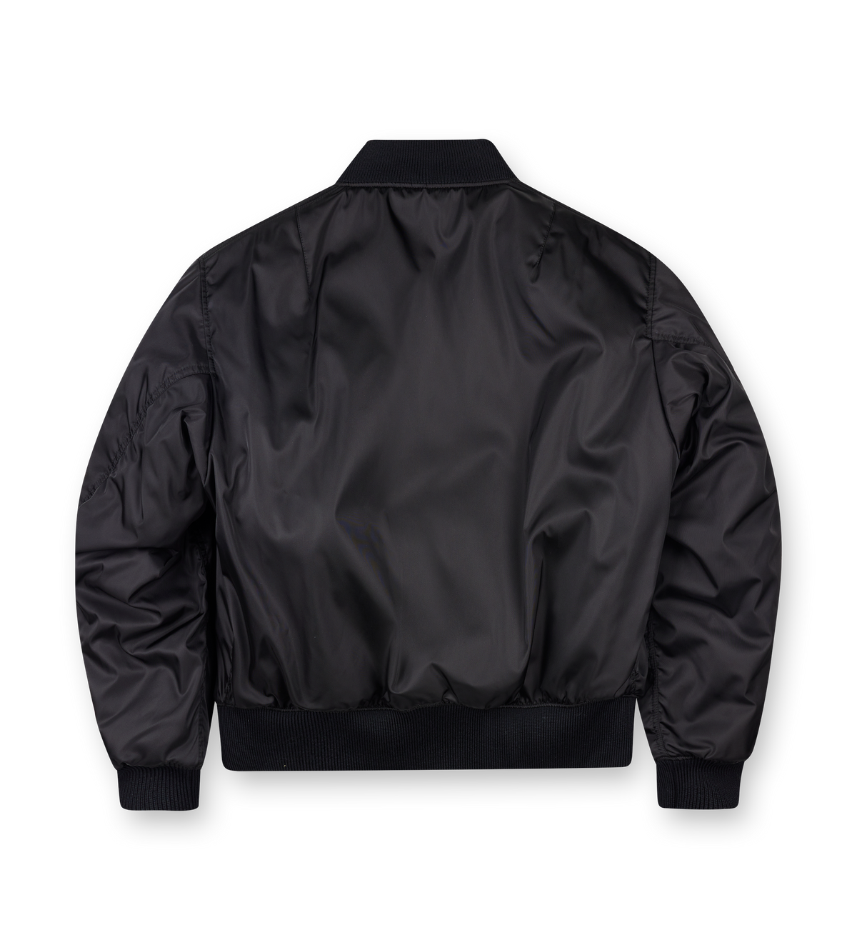 Re-Nylon Bomber Jacket in Black