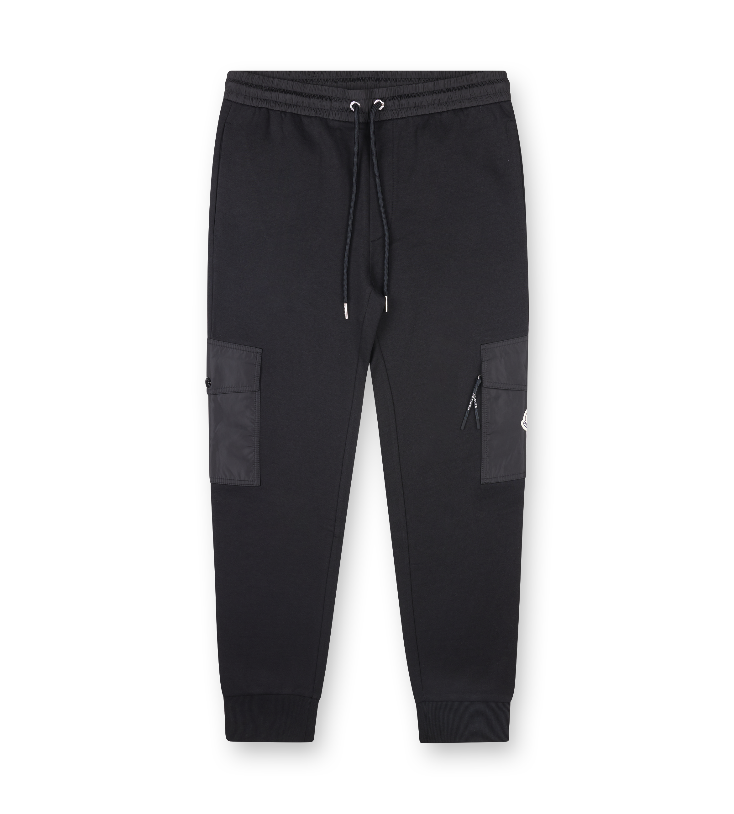 Moncler Cotton Blend Track Pants in Black