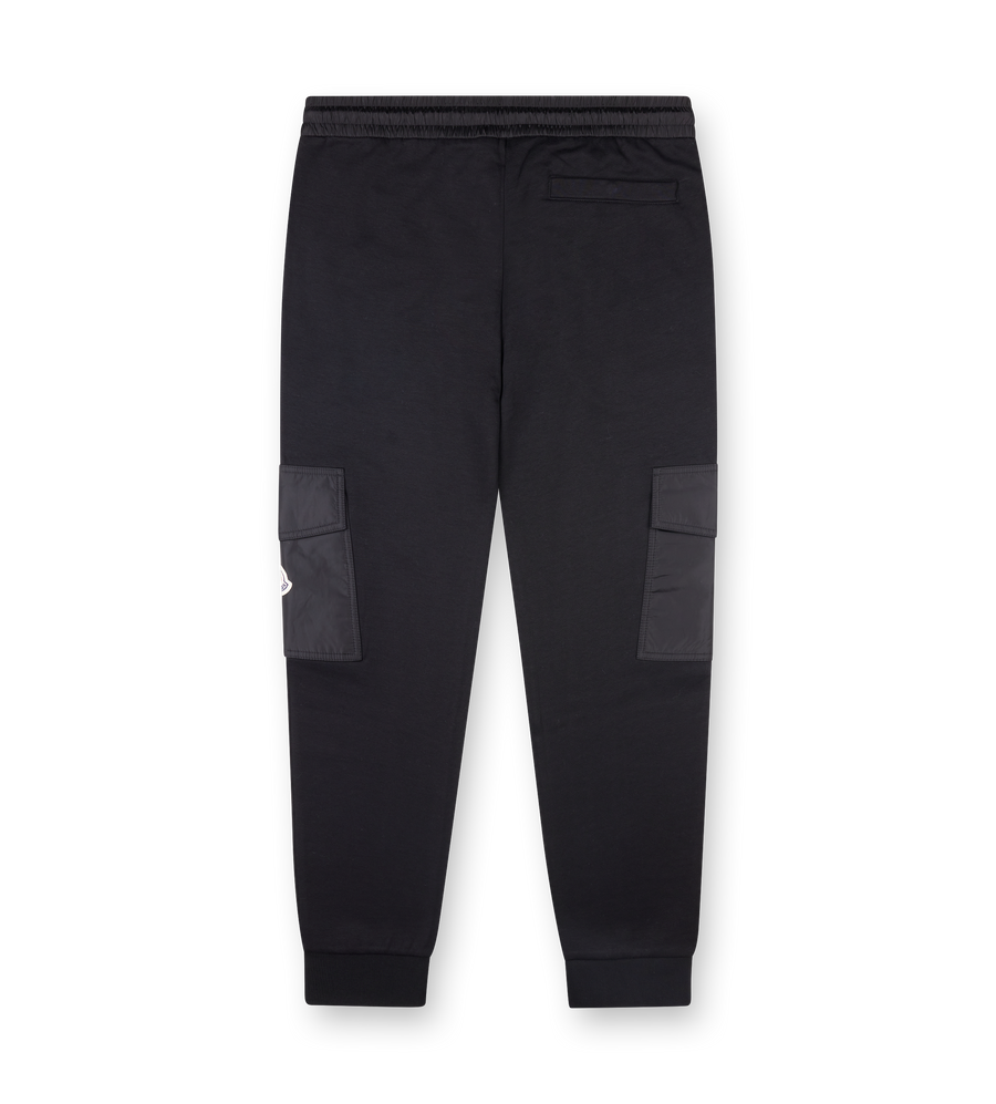 Moncler Cotton Blend Track Pants in Black