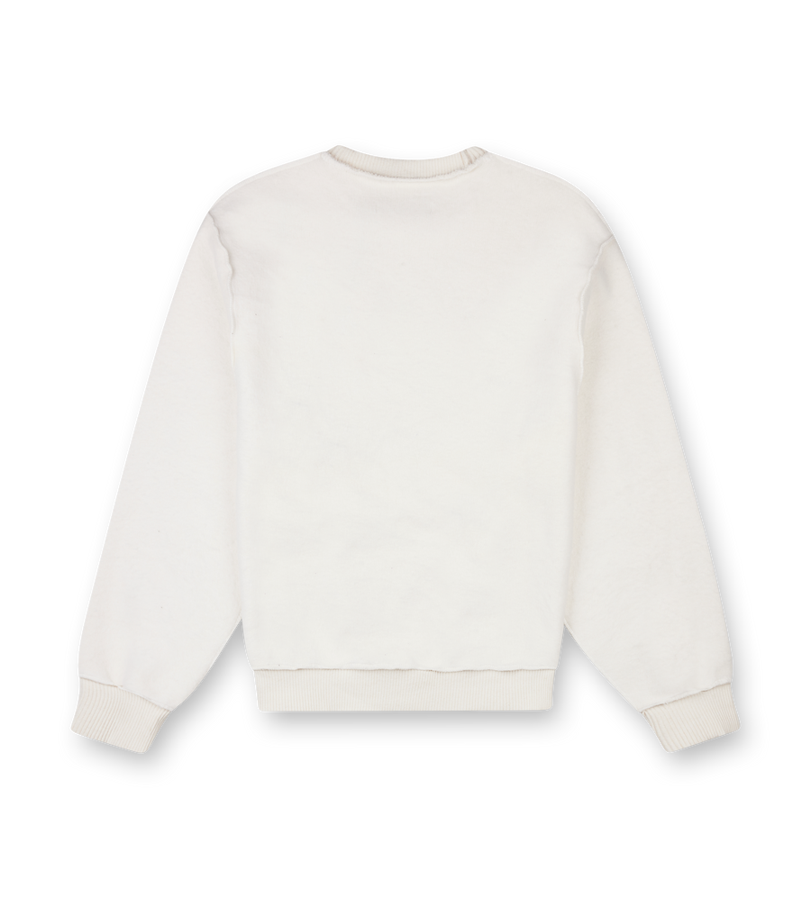 Pal Sporting Goods Boundary Inside Out Crewneck in Marshmallow